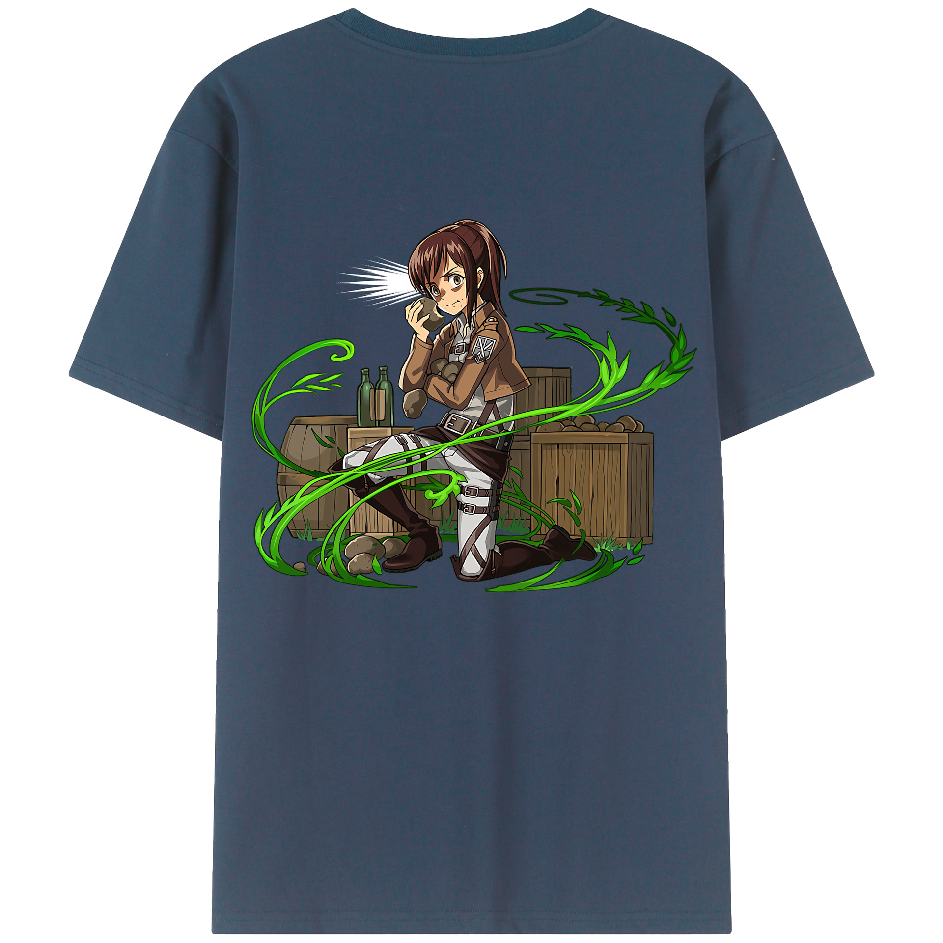 （画像用） 進撃の巨人 サシャ·ブラウス Attack on Titan Sasha Blaus レディース半袖Tシャツ(バックプリント)