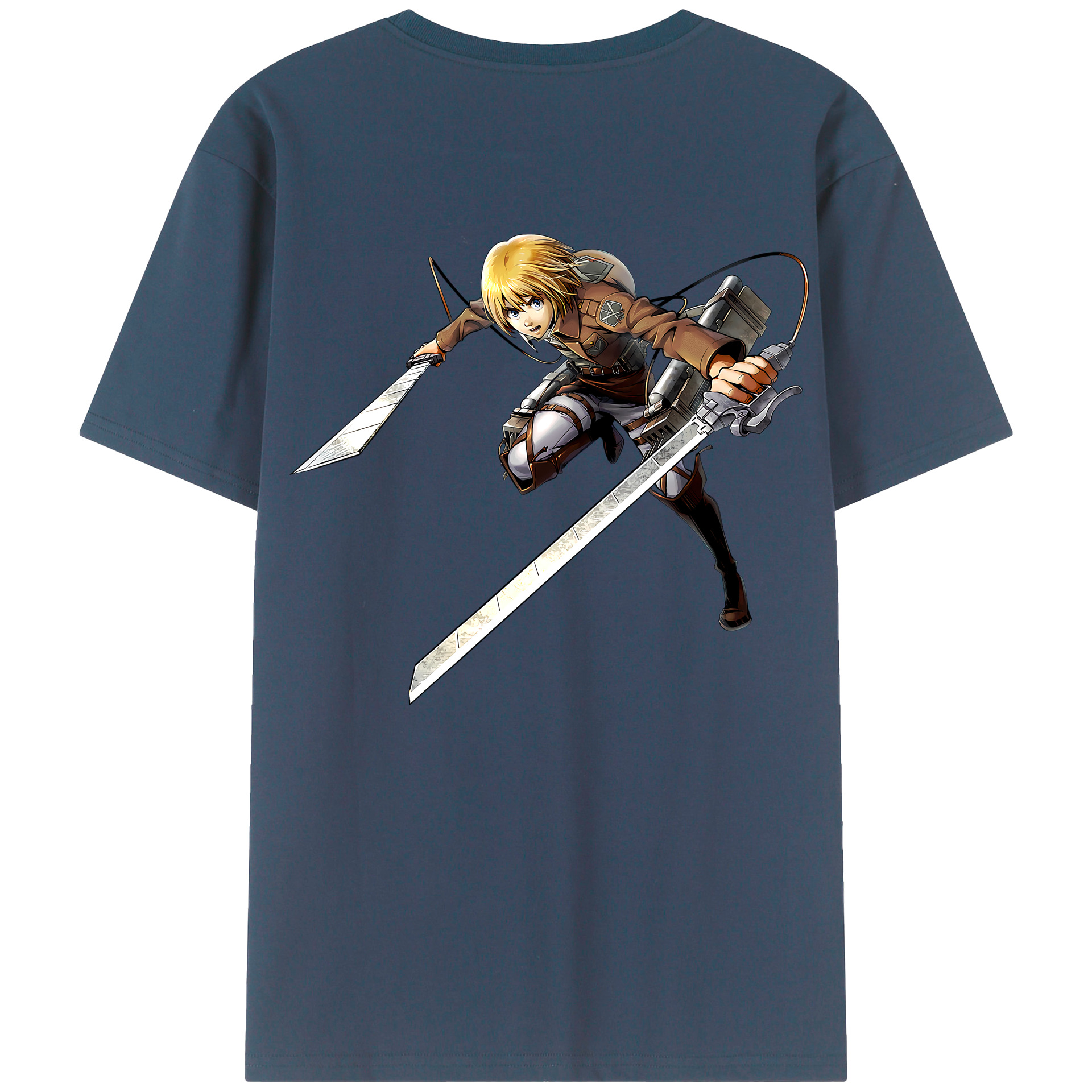 （画像用） 進撃の巨人 アルミン·アルレルト Attack on Titan Armin Arlert レディース半袖Tシャツ(バックプリント)