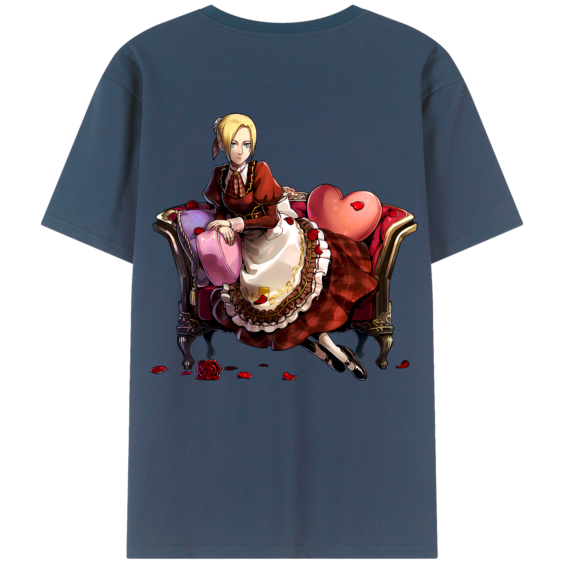 （画像用） 進撃の巨人 アニ・レオンハート Attack on Titan Annie Leonhart レディース半袖Tシャツ(バックプリント)