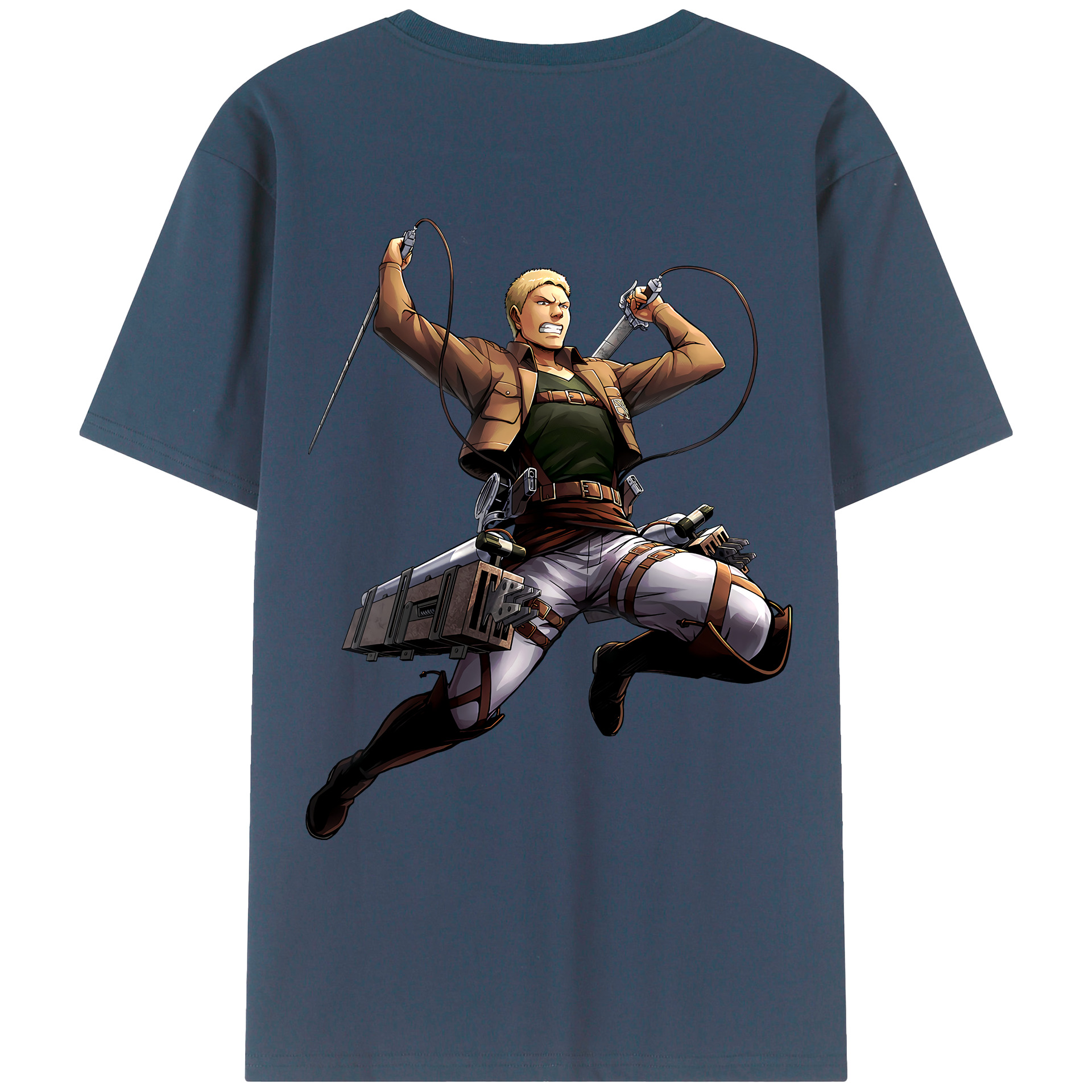 （画像用） 進撃の巨人 ライナー・ブラウン Attack on Titan Reiner Braun レディース半袖Tシャツ(バックプリント)