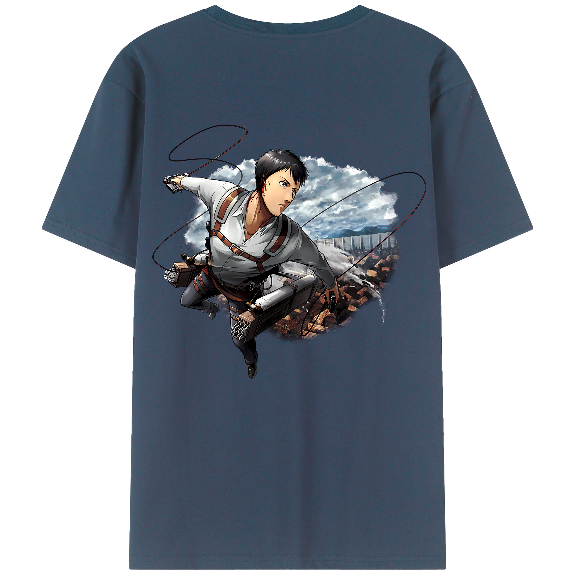 （画像用） 進撃の巨人 ベルトルト・フーバー Attack on Titan Bertholdt Hoover レディース半袖Tシャツ(バックプリント)