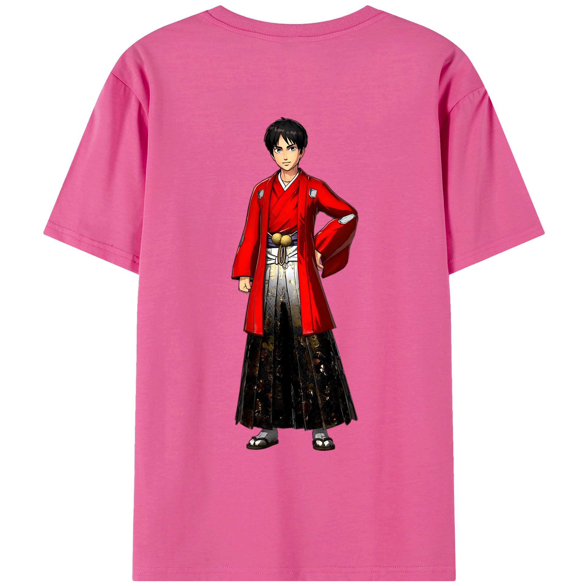 （画像用） 進撃の巨人 エレン･イェーガー Attack on Titan Eren Jäger レディース半袖Tシャツ(バックプリント)