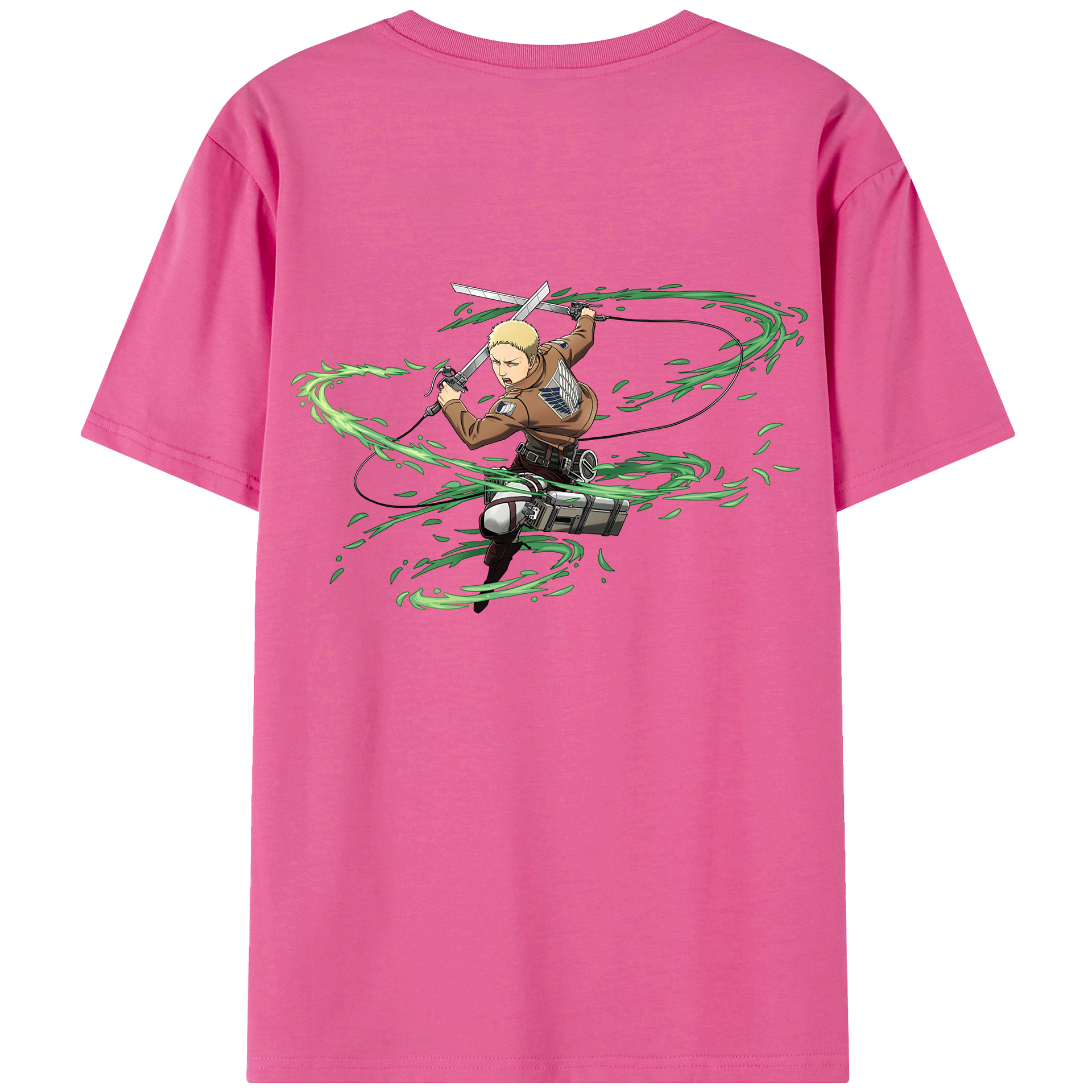 （画像用） 進撃の巨人 ライナー・ブラウン Attack on Titan Reiner Braun レディース半袖Tシャツ(バックプリント)