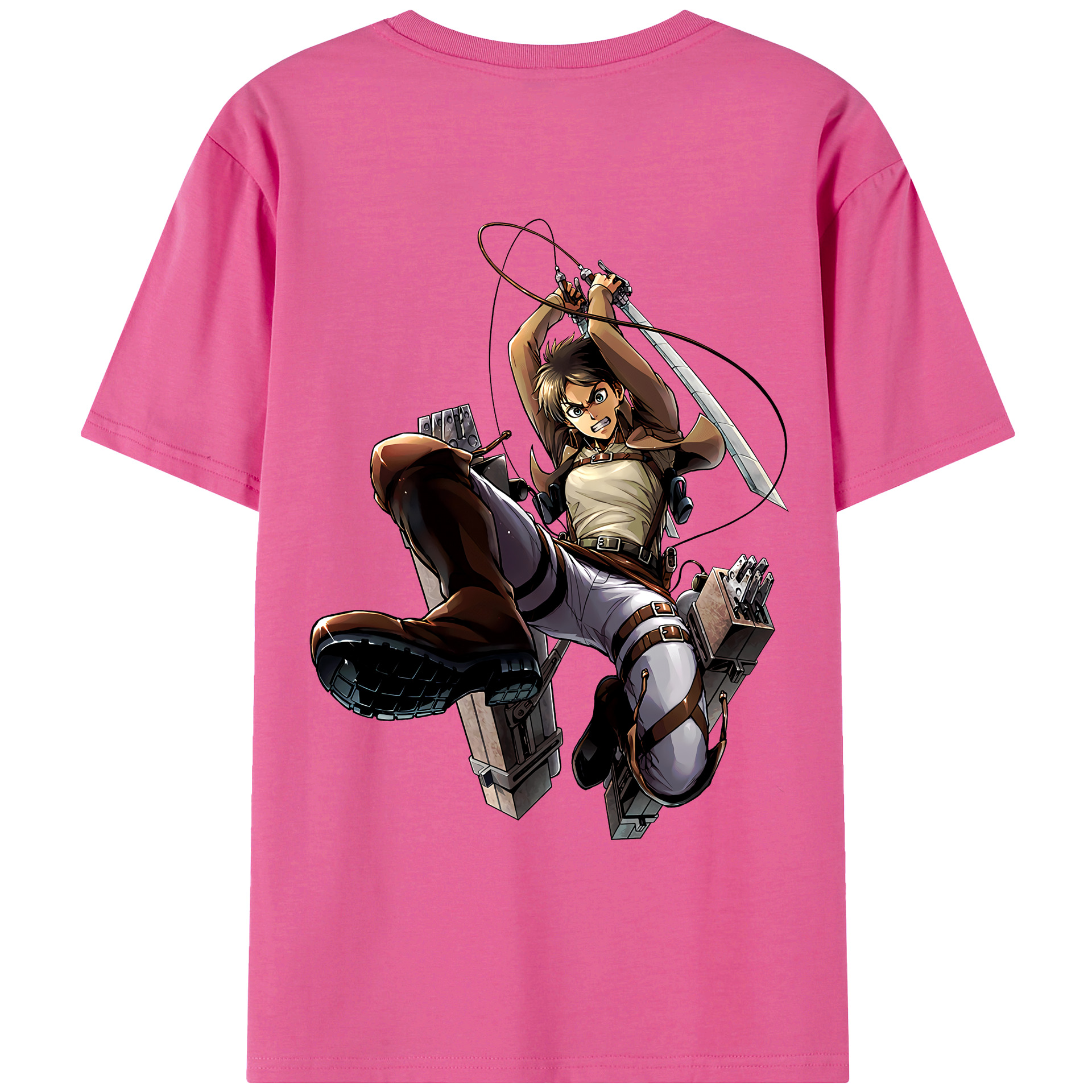 （画像用） 進撃の巨人 エレン･イェーガー Attack on Titan Eren Jäger レディース半袖Tシャツ(バックプリント)
