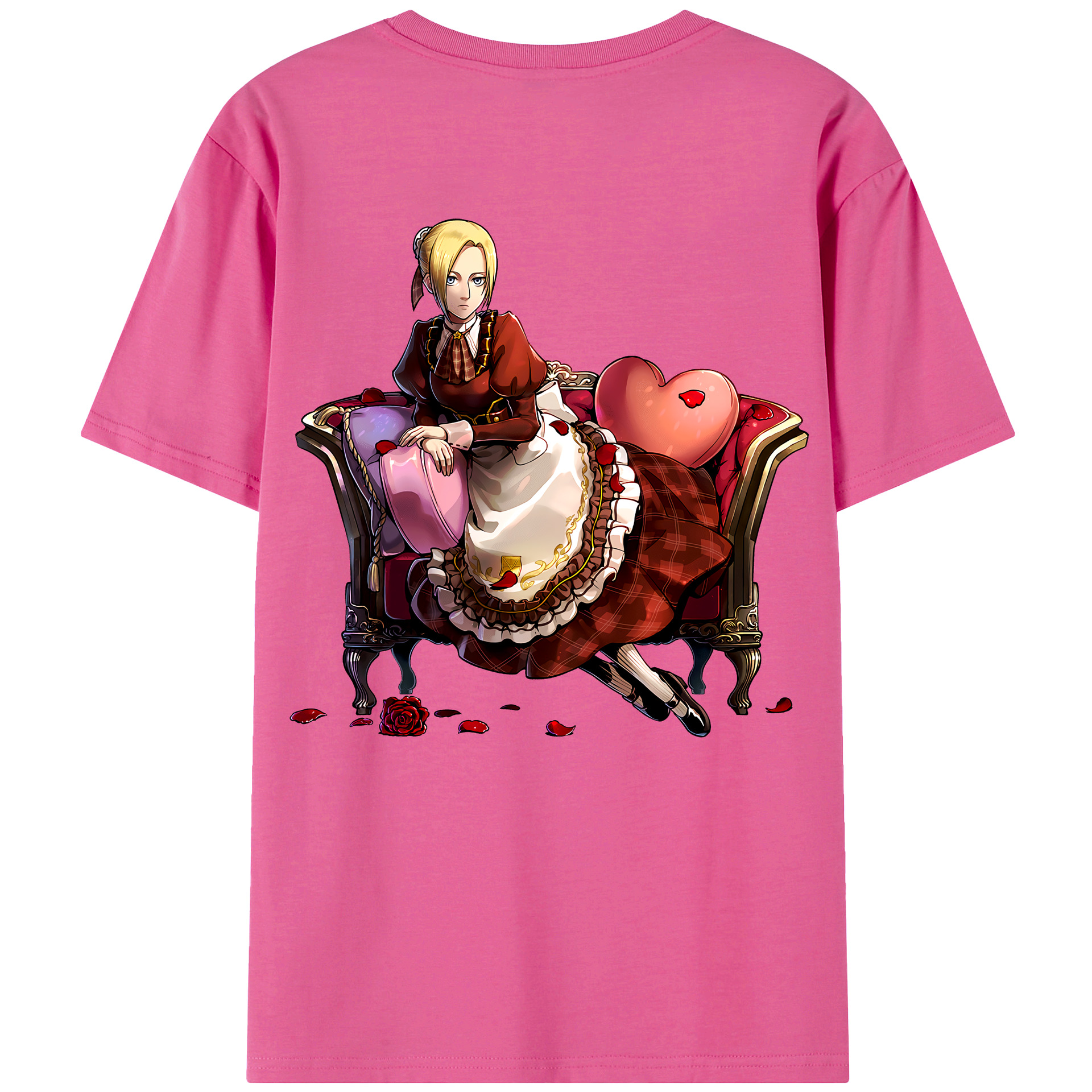 （画像用） 進撃の巨人 アニ・レオンハート Attack on Titan Annie Leonhart レディース半袖Tシャツ(バックプリント)