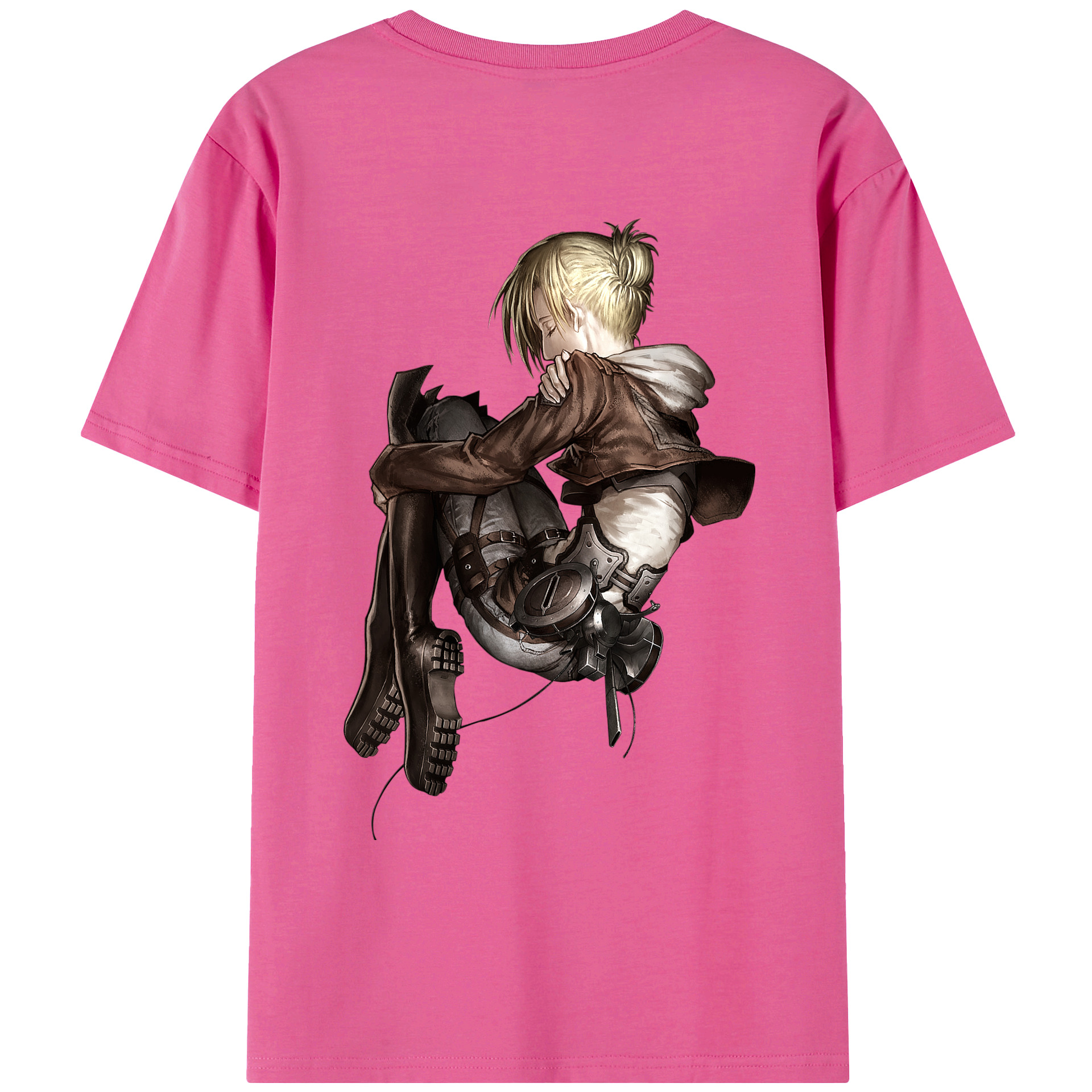 （画像用） 進撃の巨人 アニ・レオンハート Attack on Titan Annie Leonhart レディース半袖Tシャツ(バックプリント)