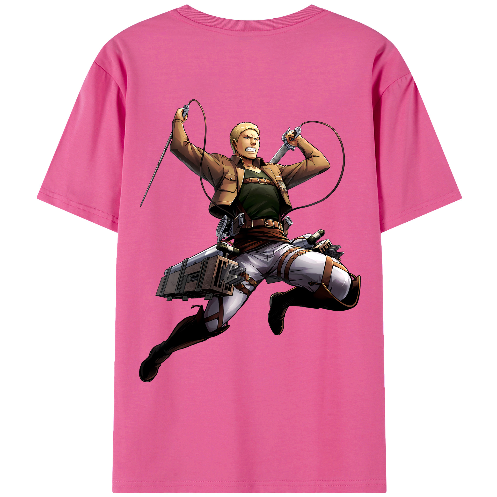 （画像用） 進撃の巨人 ライナー・ブラウン Attack on Titan Reiner Braun レディース半袖Tシャツ(バックプリント)