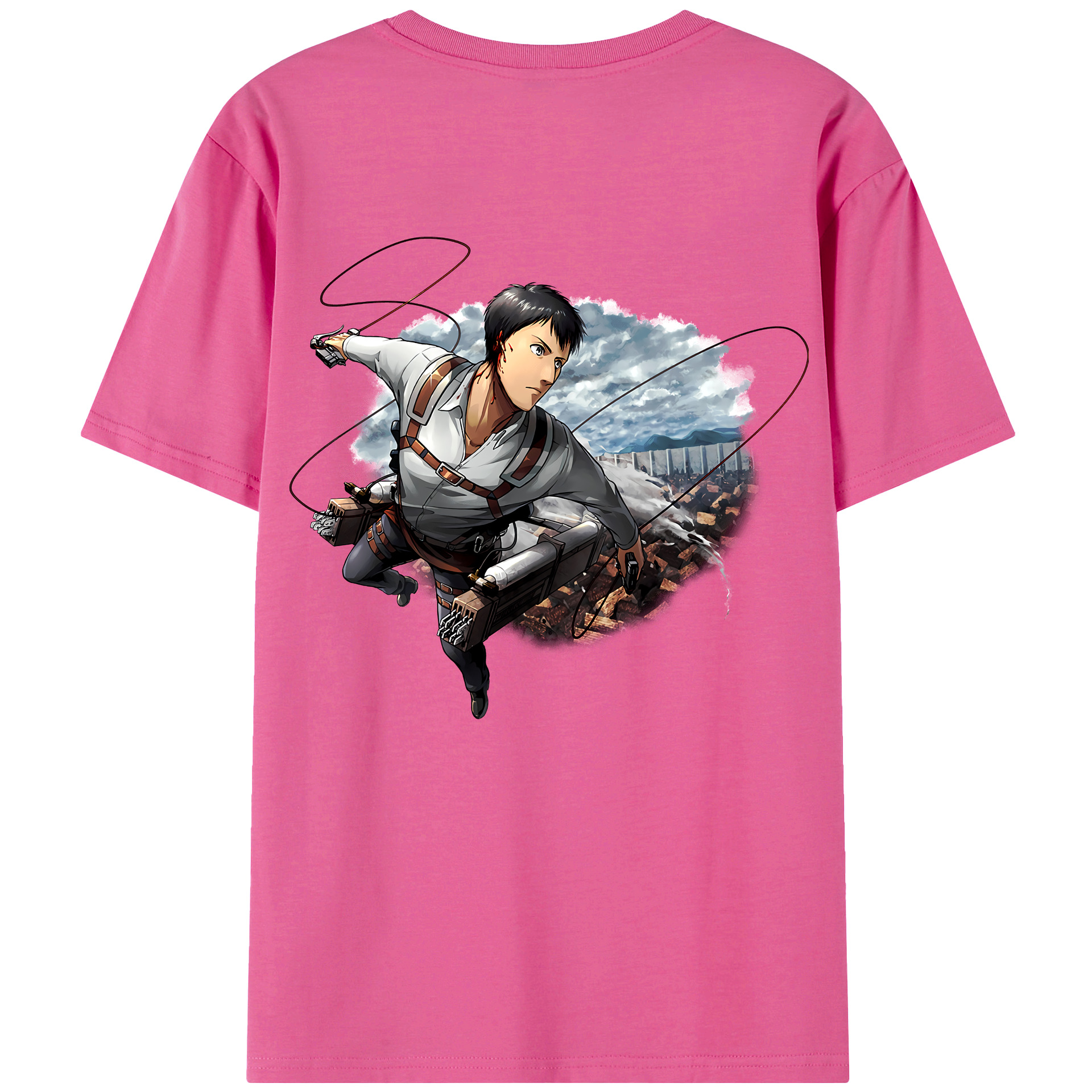 （画像用） 進撃の巨人 ベルトルト・フーバー Attack on Titan Bertholdt Hoover レディース半袖Tシャツ(バックプリント)