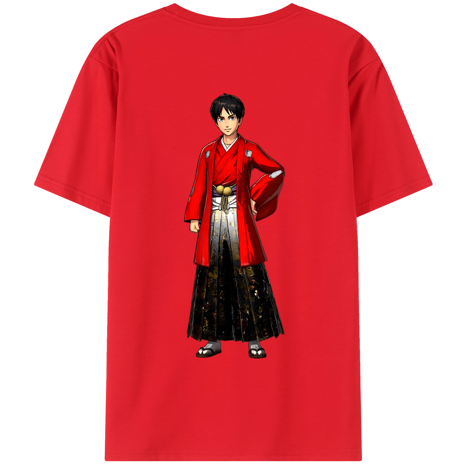 （画像用） 進撃の巨人 エレン･イェーガー Attack on Titan Eren Jäger レディース半袖Tシャツ(バックプリント)