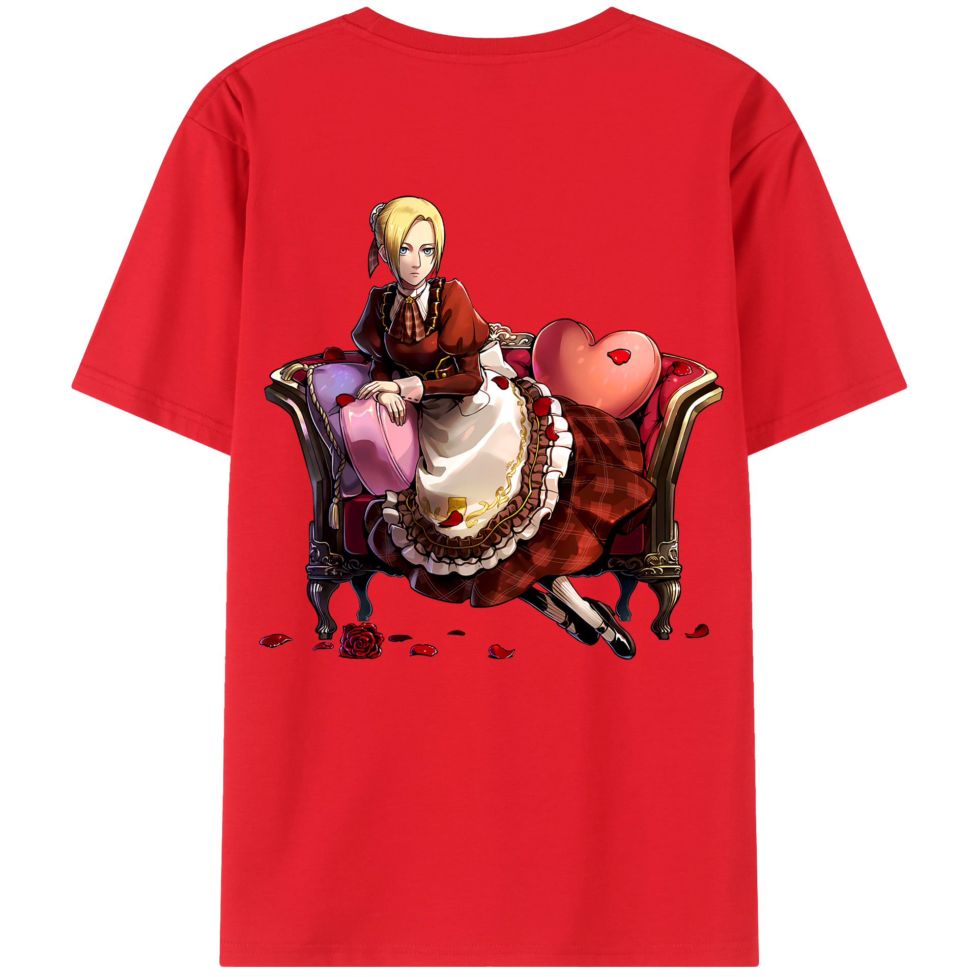 （画像用） 進撃の巨人 アニ・レオンハート Attack on Titan Annie Leonhart レディース半袖Tシャツ(バックプリント)