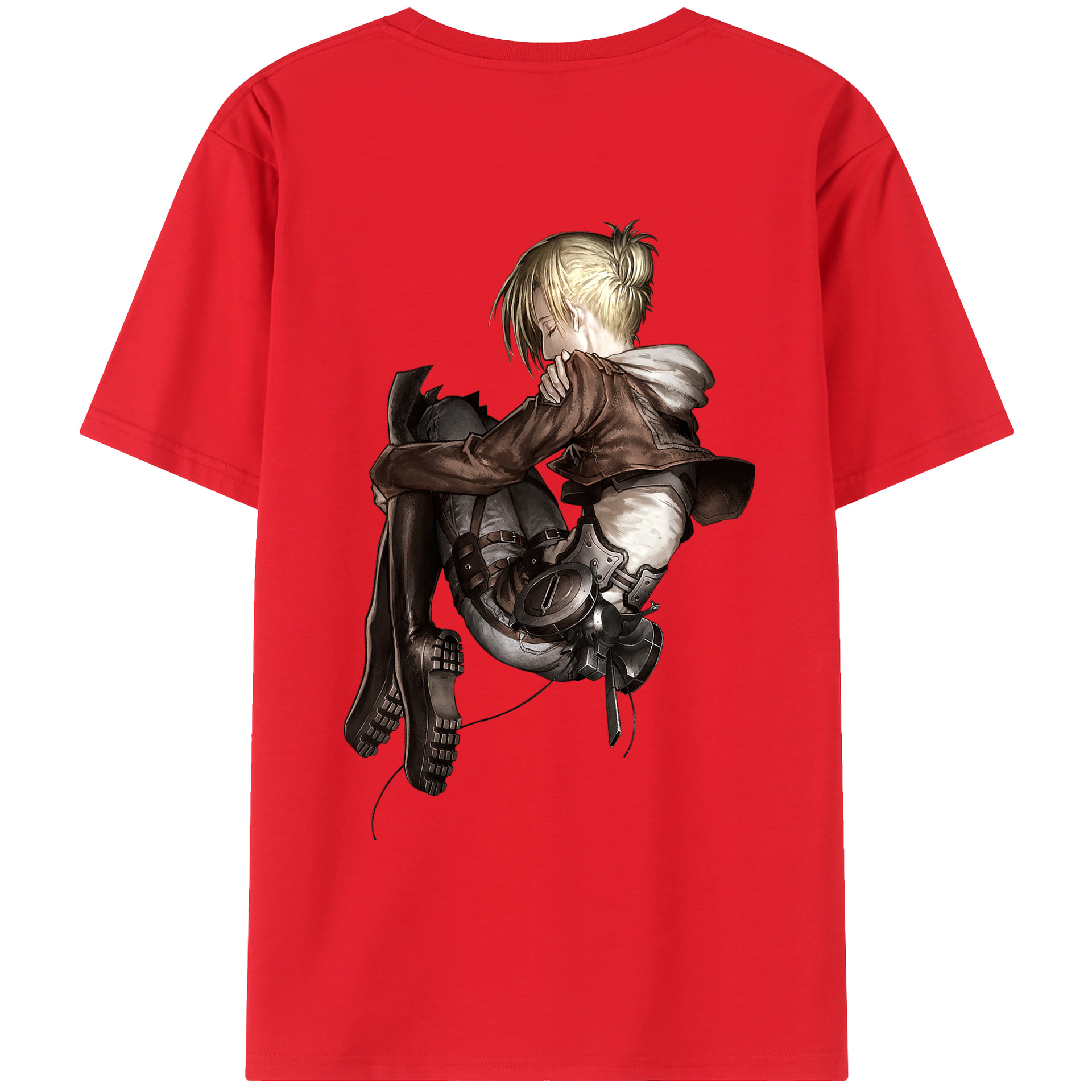 （画像用） 進撃の巨人 アニ・レオンハート Attack on Titan Annie Leonhart レディース半袖Tシャツ(バックプリント)