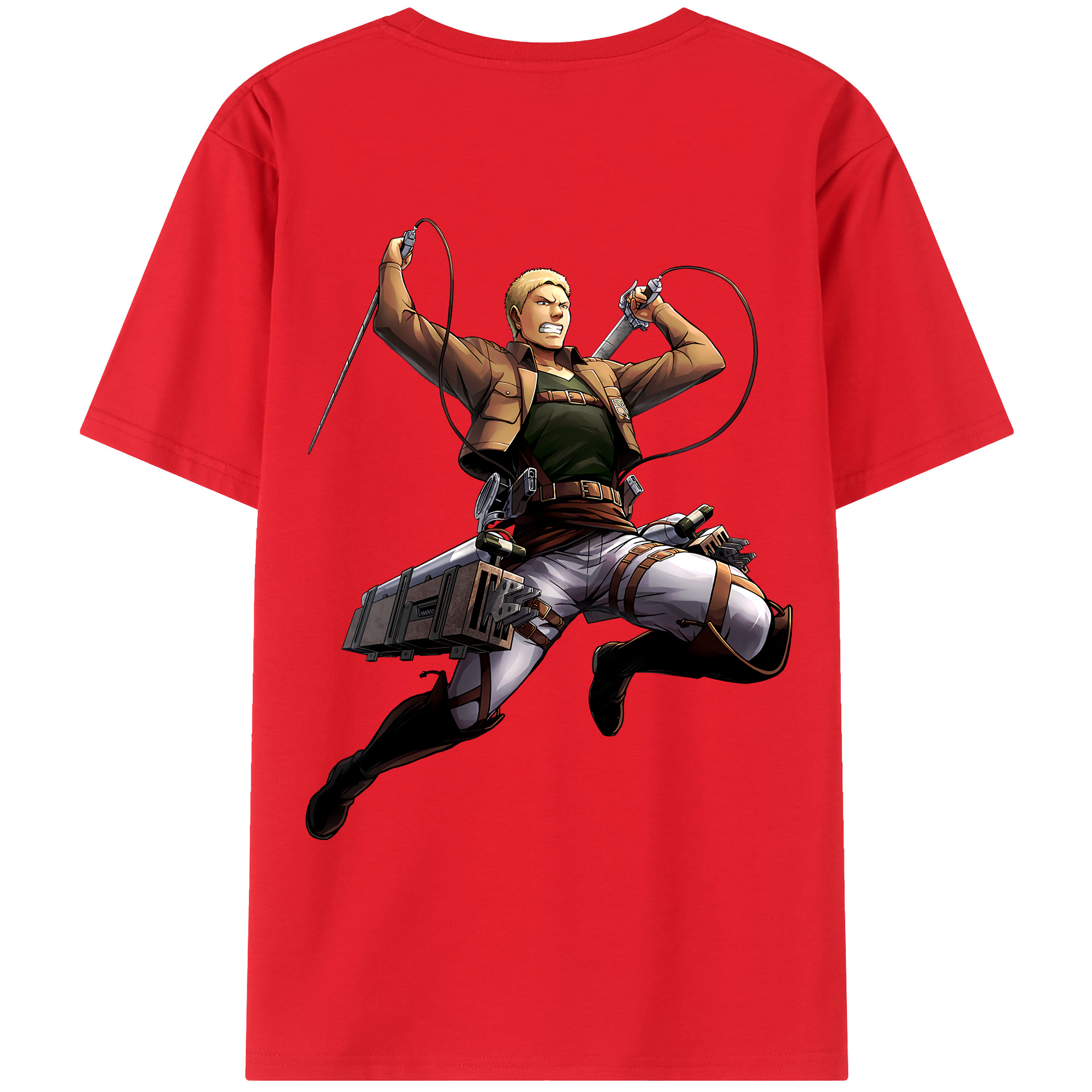 （画像用） 進撃の巨人 ライナー・ブラウン Attack on Titan Reiner Braun レディース半袖Tシャツ(バックプリント)