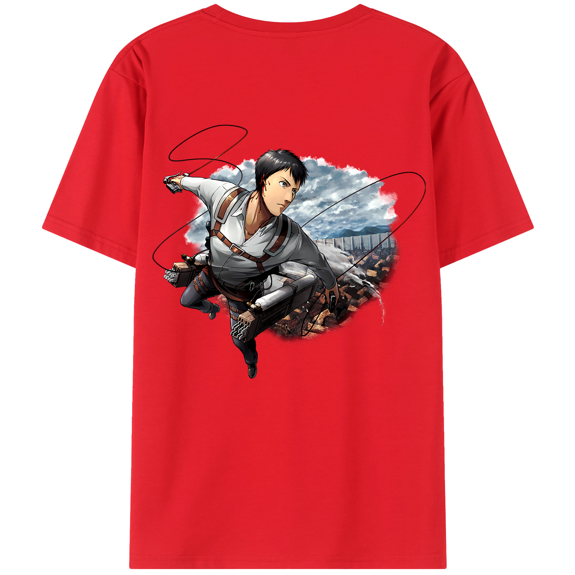 （画像用） 進撃の巨人 ベルトルト・フーバー Attack on Titan Bertholdt Hoover レディース半袖Tシャツ(バックプリント)