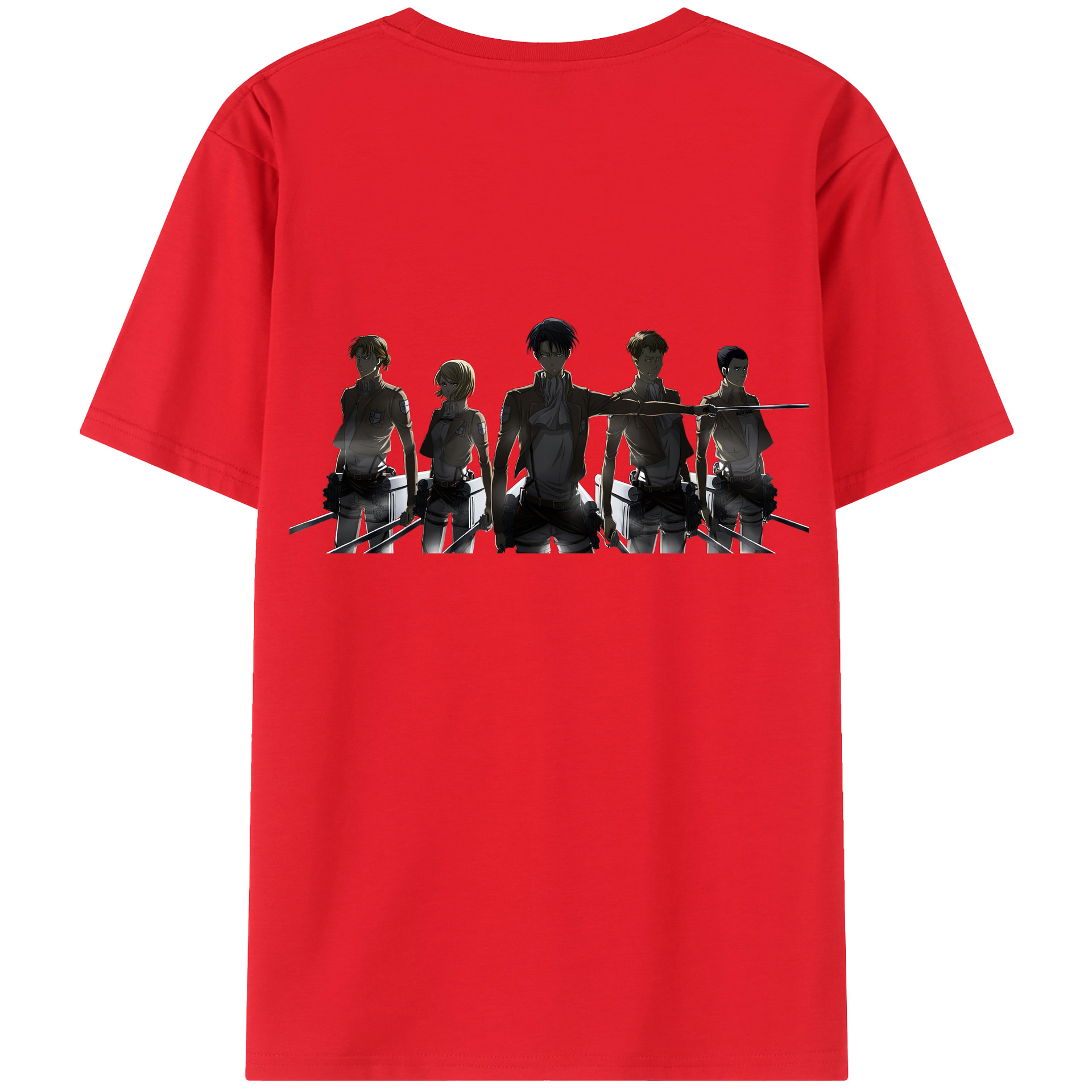 （画像用） 進撃の巨人 Attack on Titan レディース半袖Tシャツ(バックプリント)