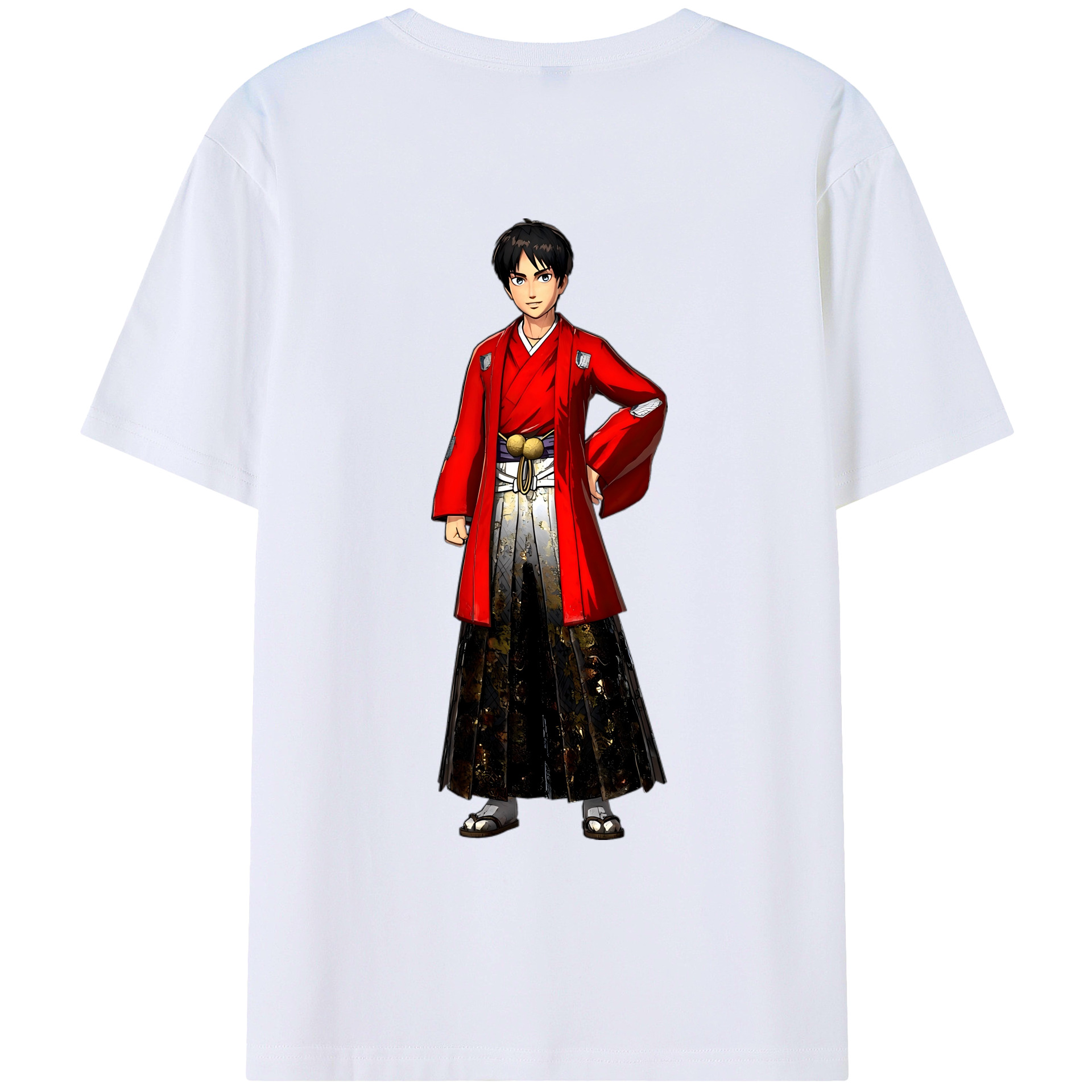 （画像用） 進撃の巨人 エレン･イェーガー Attack on Titan Eren Jäger レディース半袖Tシャツ(バックプリント)