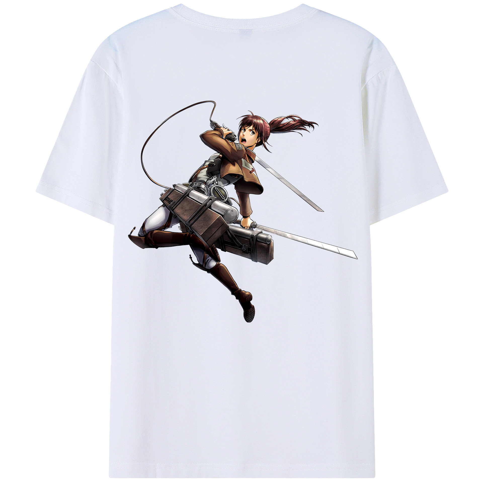 （画像用） 進撃の巨人 サシャ·ブラウス Attack on Titan Sasha Blaus レディース半袖Tシャツ(バックプリント)