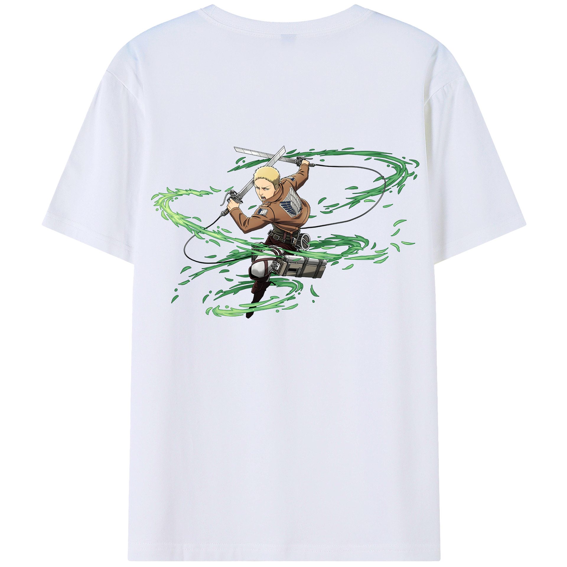 （画像用） 進撃の巨人 ライナー・ブラウン Attack on Titan Reiner Braun レディース半袖Tシャツ(バックプリント)