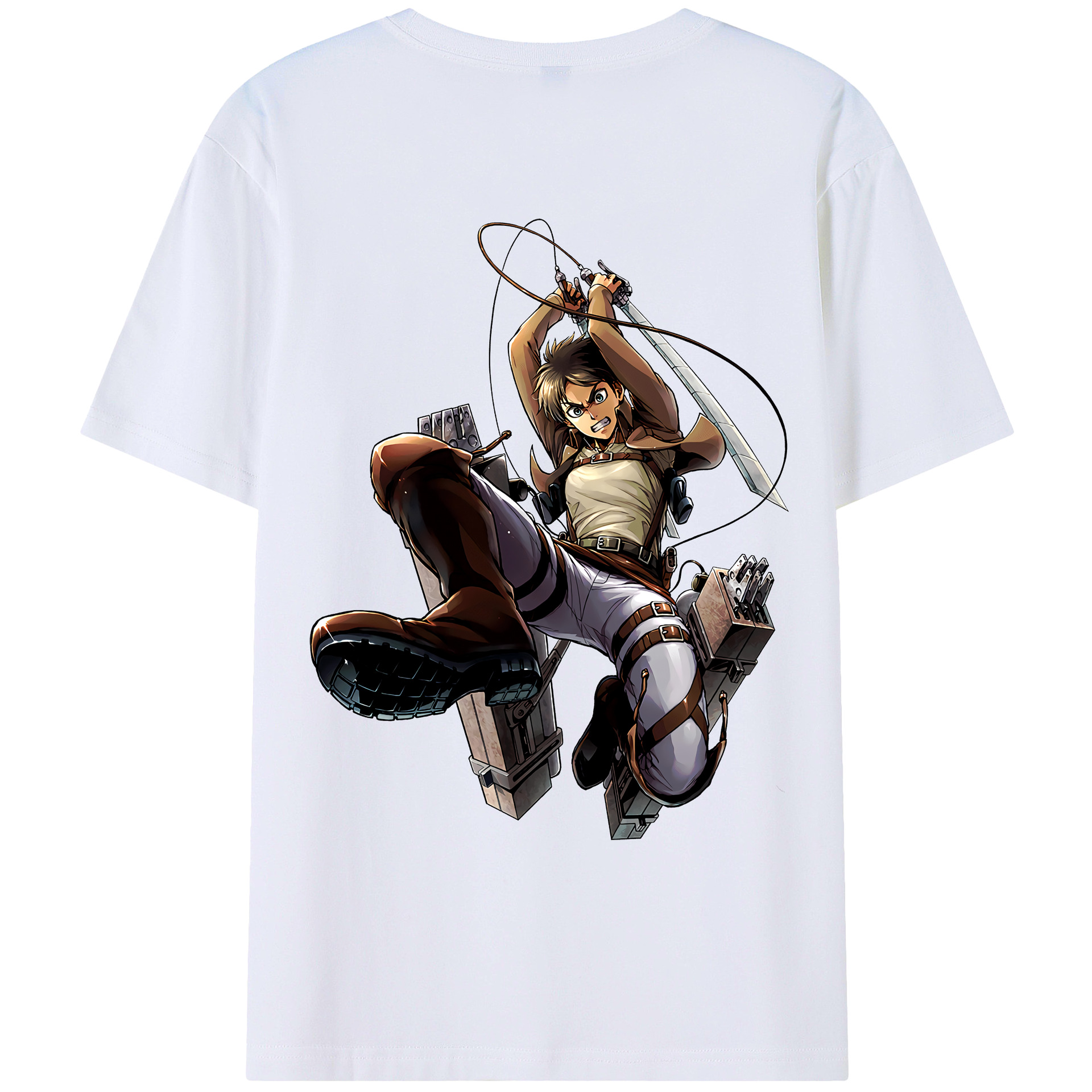 （画像用） 進撃の巨人 エレン･イェーガー Attack on Titan Eren Jäger レディース半袖Tシャツ(バックプリント)