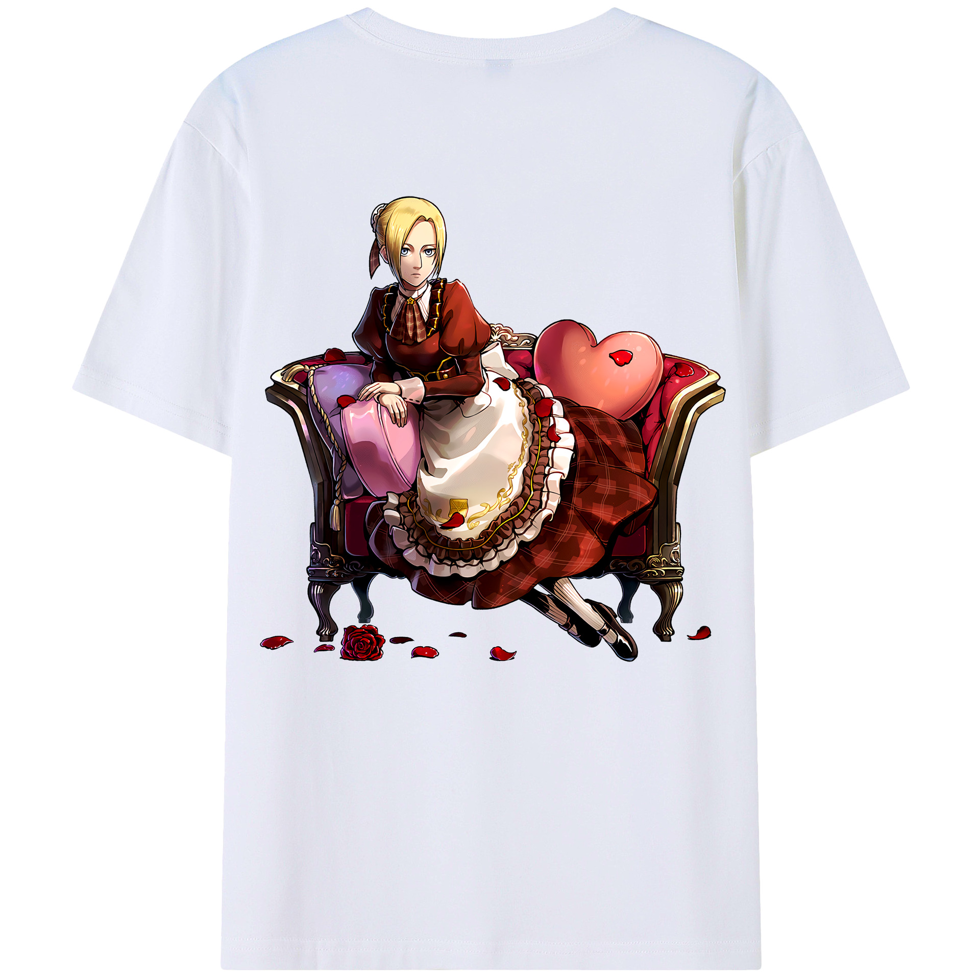 （画像用） 進撃の巨人 アニ・レオンハート Attack on Titan Annie Leonhart レディース半袖Tシャツ(バックプリント)