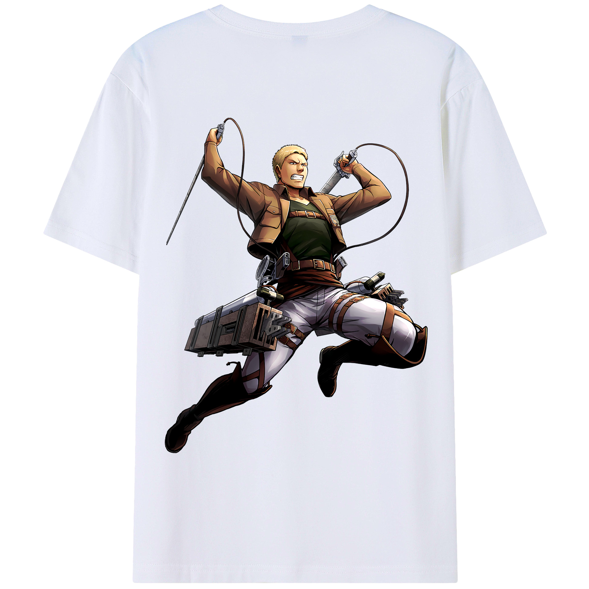 （画像用） 進撃の巨人 ライナー・ブラウン Attack on Titan Reiner Braun レディース半袖Tシャツ(バックプリント)