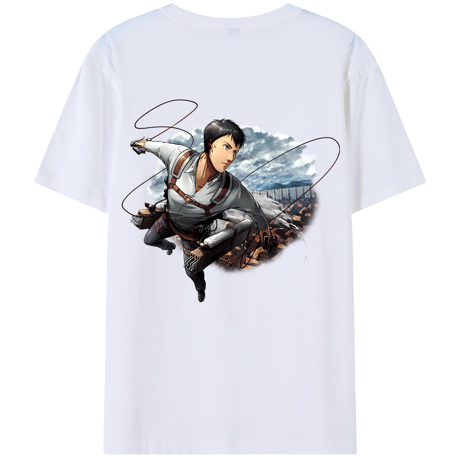 （画像用） 進撃の巨人 ベルトルト・フーバー Attack on Titan Bertholdt Hoover レディース半袖Tシャツ(バックプリント)