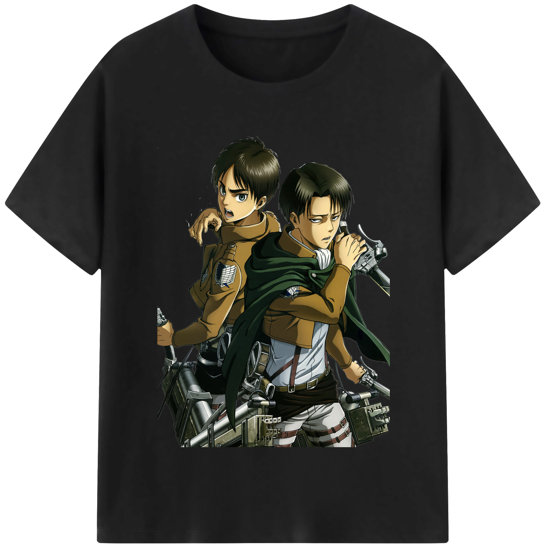 （画像用） 進撃の巨人 リヴァイ·アッカーマン Attack on Titan Levi Ackerman レディースカジュアルプリントTシャツ（綿100％）