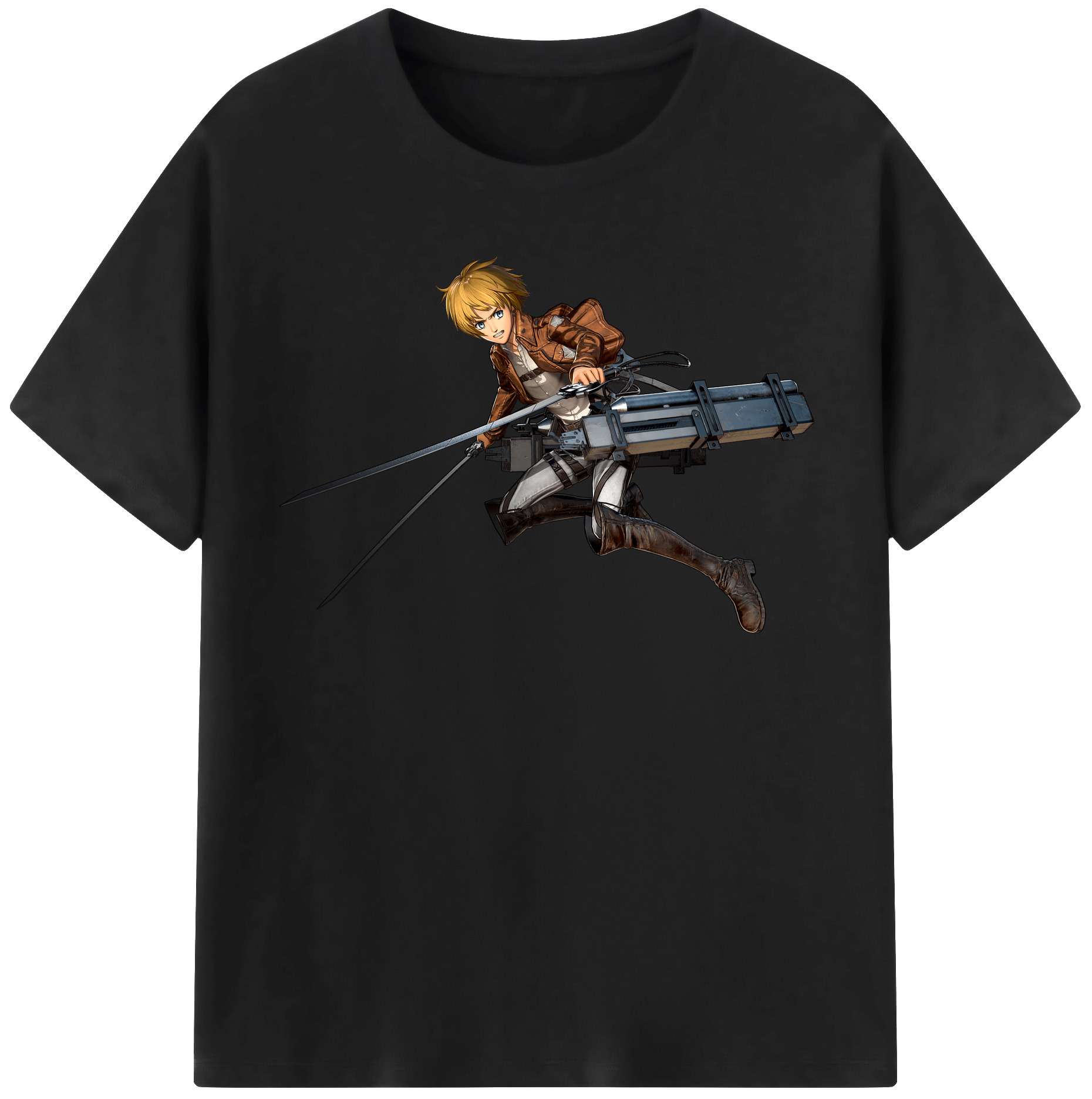 （画像用） 進撃の巨人 アルミン·アルレルト Attack on Titan Armin Arlert レディースカジュアルプリントTシャツ（綿100％）