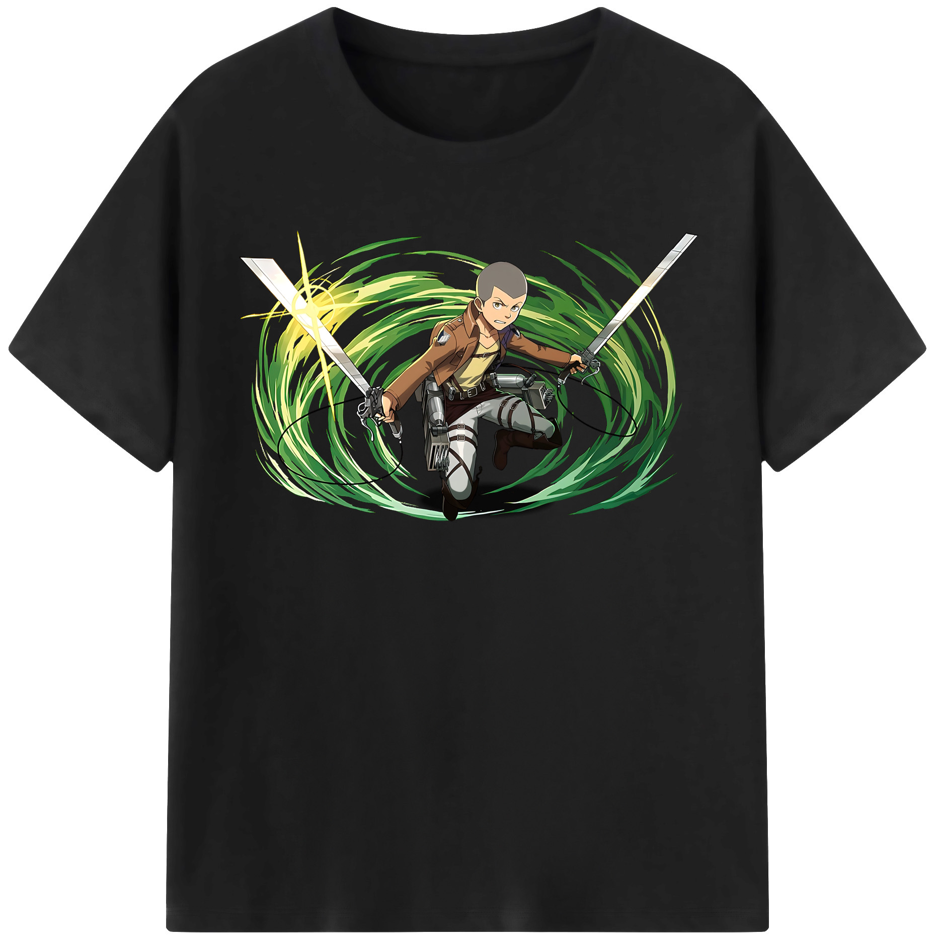 （画像用） 進撃の巨人 コニー·スプリンガー Attack on Titan Connie Springer レディースカジュアルプリントTシャツ（綿100％）