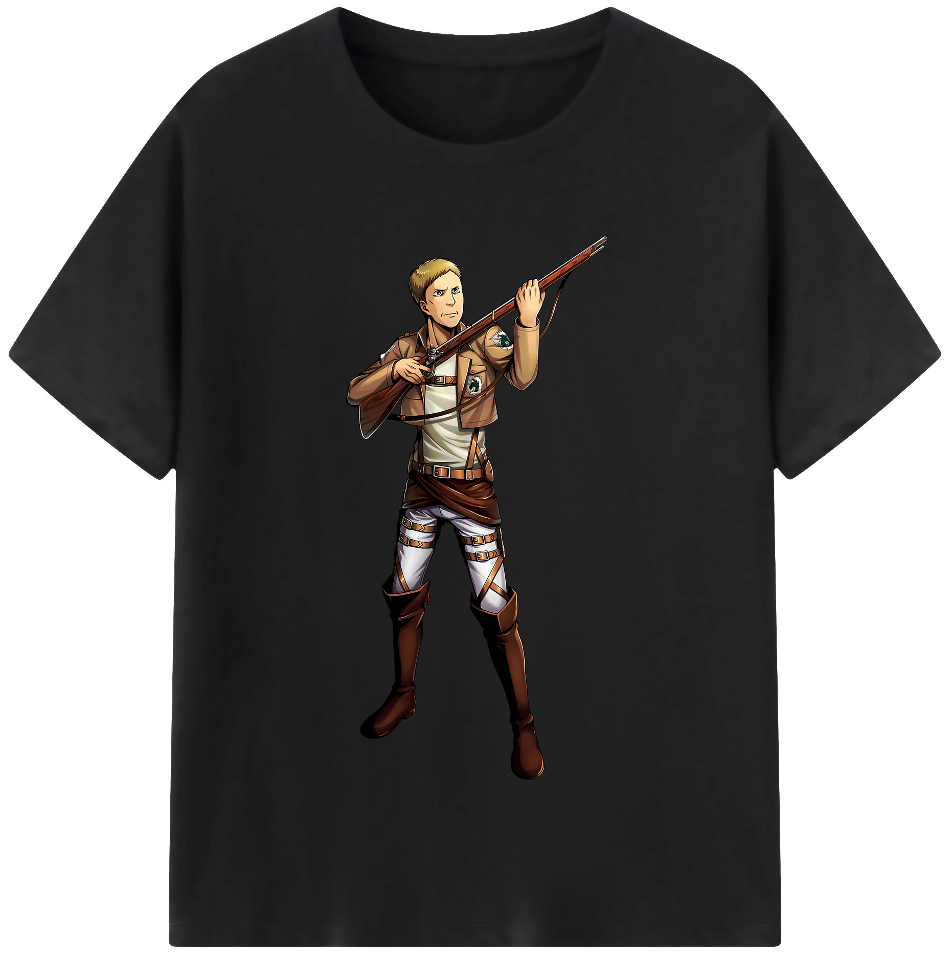 （画像用） 進撃の巨人 Attack on Titan レディースカジュアルプリントTシャツ（綿100％）