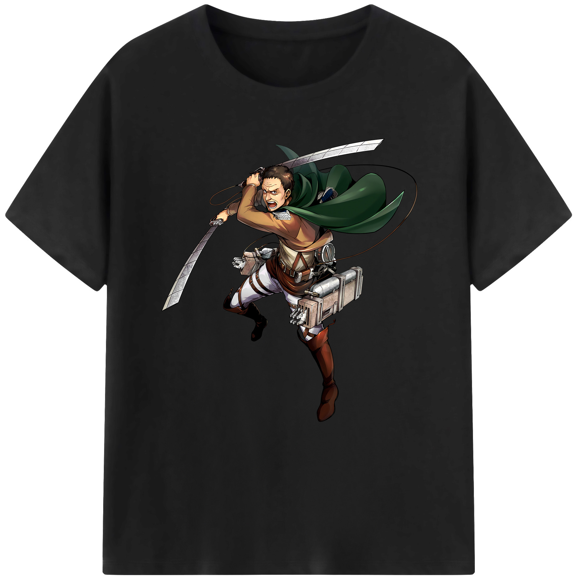 （画像用） 進撃の巨人 Attack on Titan レディースカジュアルプリントTシャツ（綿100％）