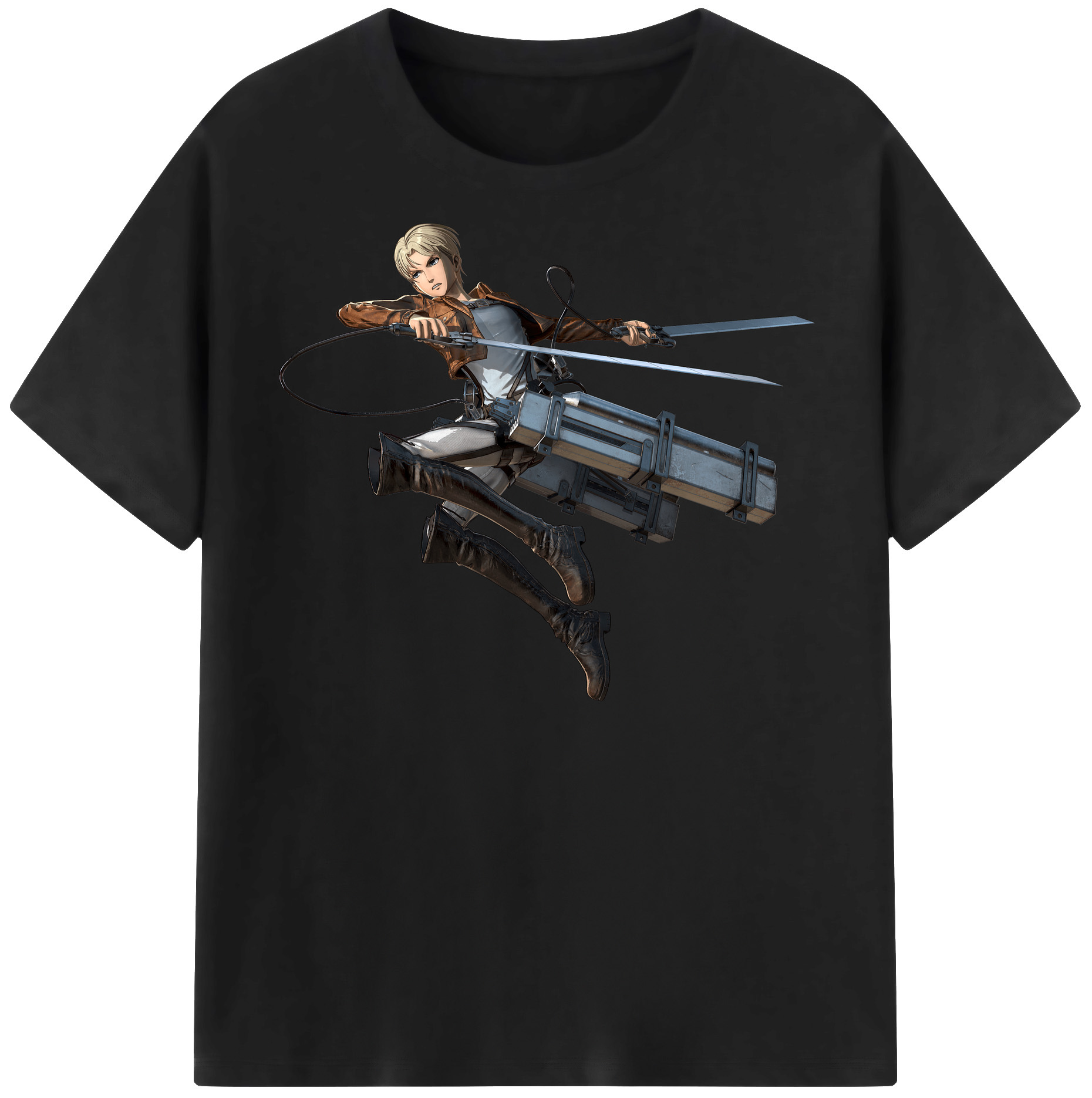 （画像用） 進撃の巨人 Attack on Titan レディースカジュアルプリントTシャツ（綿100％）