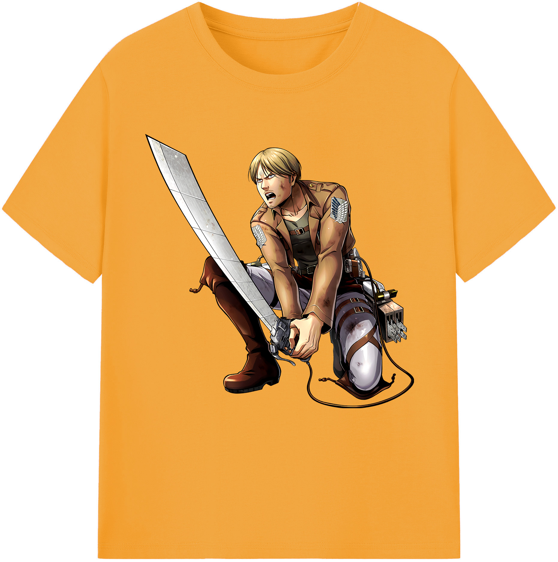 （画像用） 進撃の巨人 ミケ·ザカリアス Attack on Titan Mike Zakarius レディースカジュアルプリントTシャツ（綿100％）