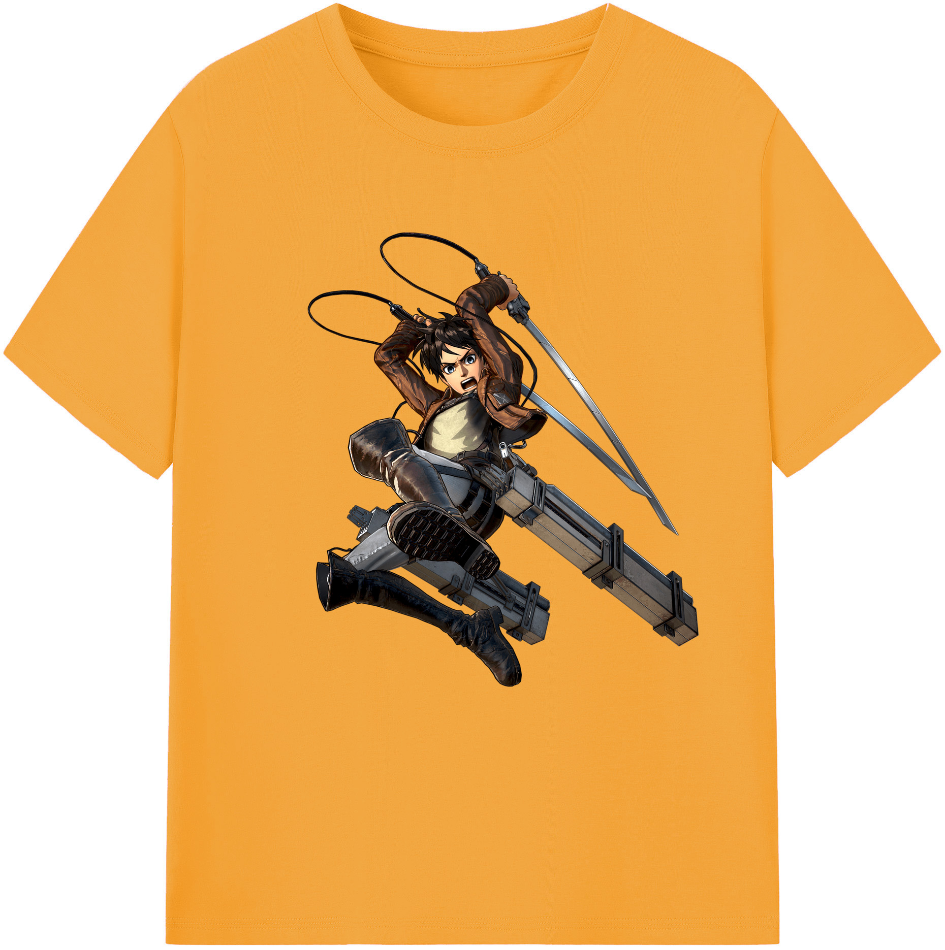 （画像用） 進撃の巨人 エレン･イェーガー Attack on Titan Eren Jäger レディースカジュアルプリントTシャツ（綿100％）