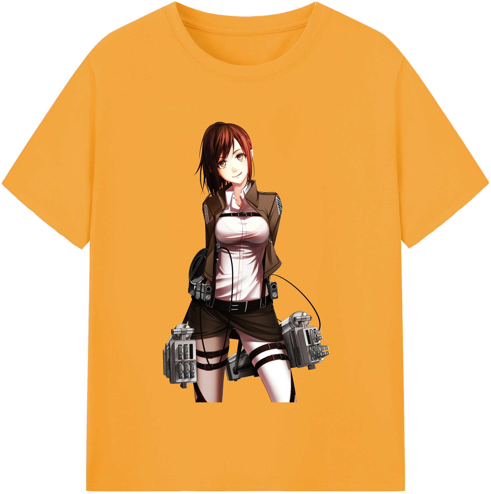 （画像用） 進撃の巨人 サシャ·ブラウス Attack on Titan Sasha Blaus レディースカジュアルプリントTシャツ（綿100％）