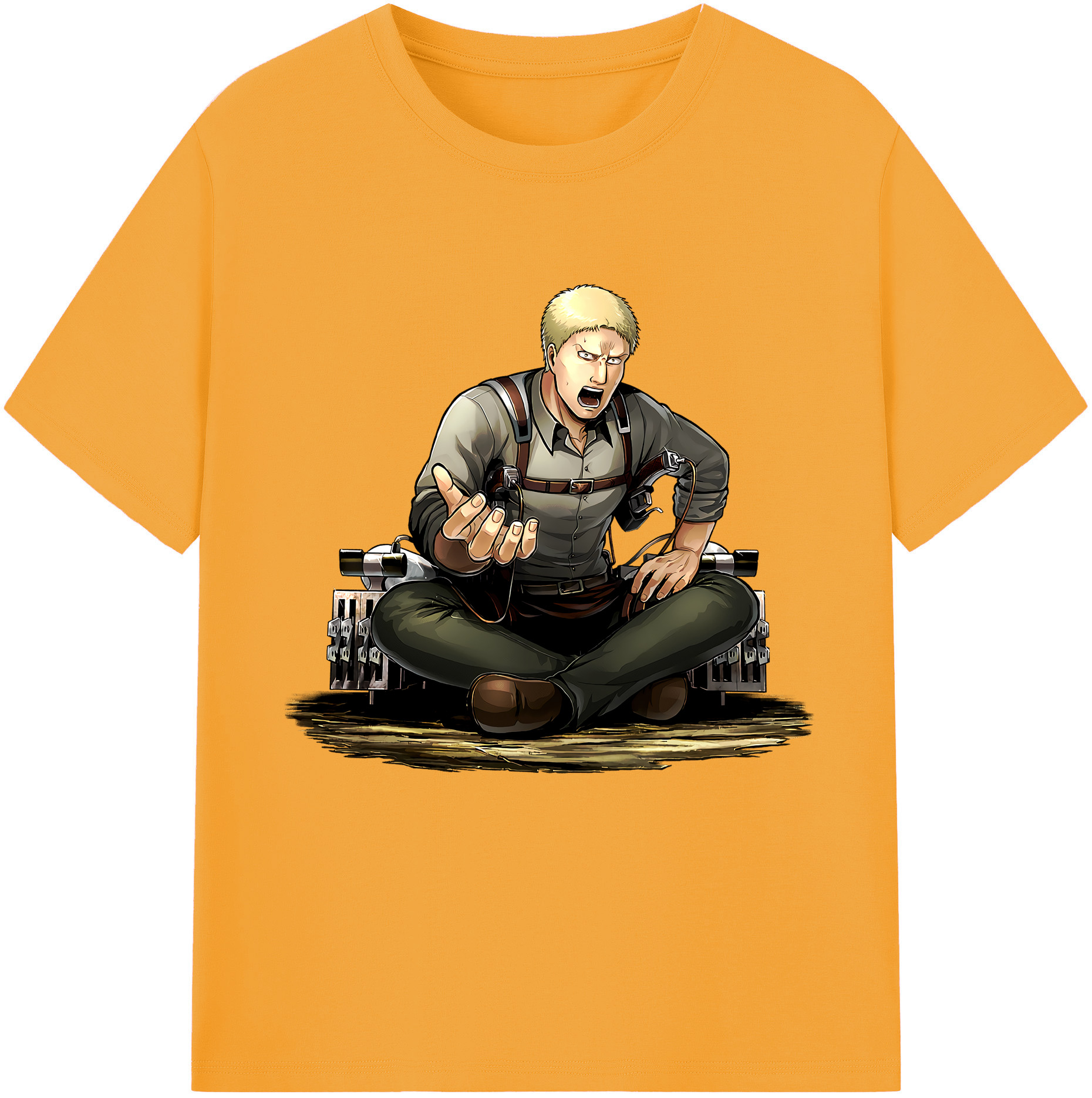 （画像用） 進撃の巨人 ライナー・ブラウン Attack on Titan Reiner Braun レディースカジュアルプリントTシャツ（綿100％）