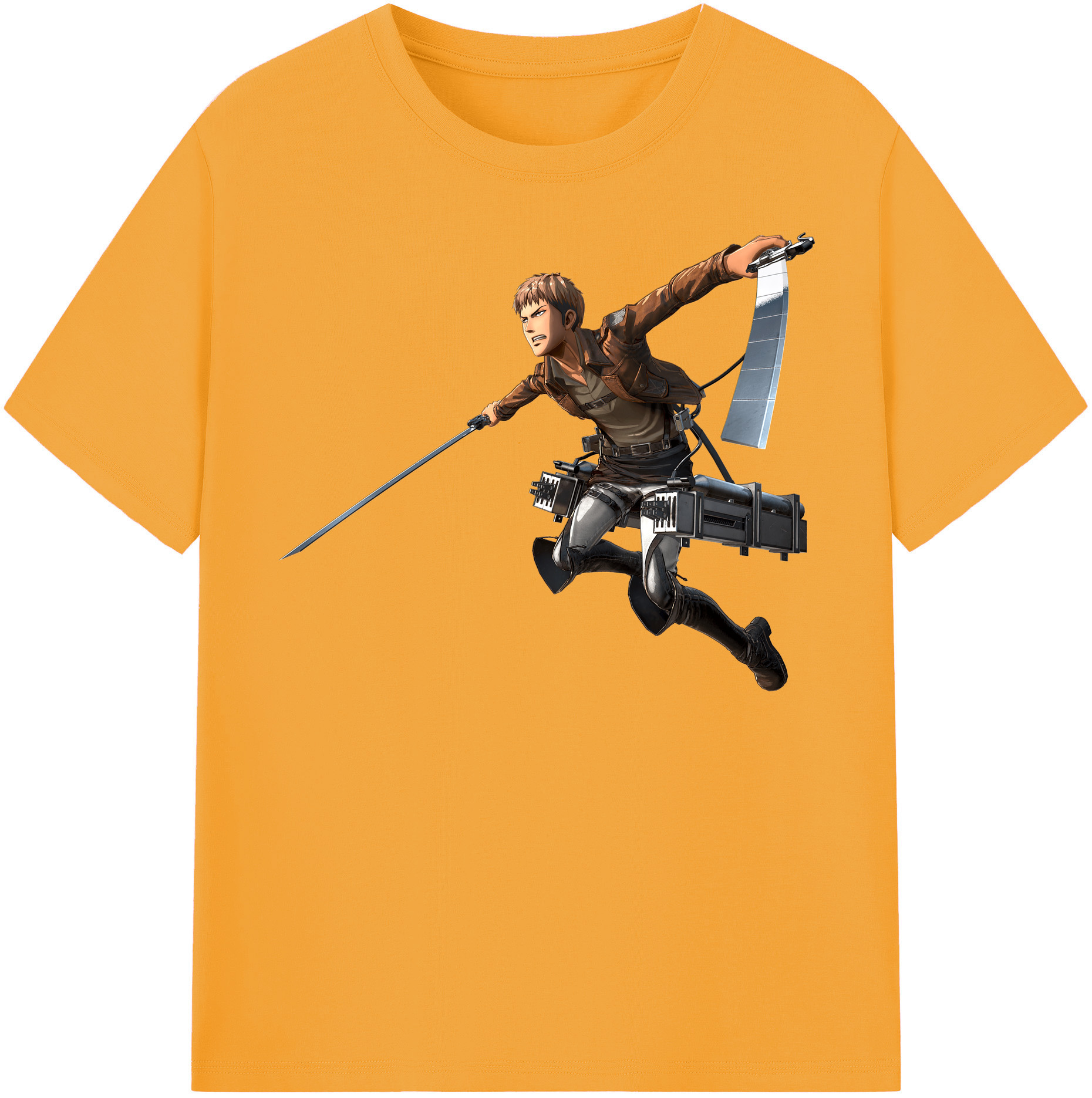 （画像用） 進撃の巨人 ジャン・キルシュタイン Attack on Titan Jean Kirstein レディースカジュアルプリントTシャツ（綿100％）