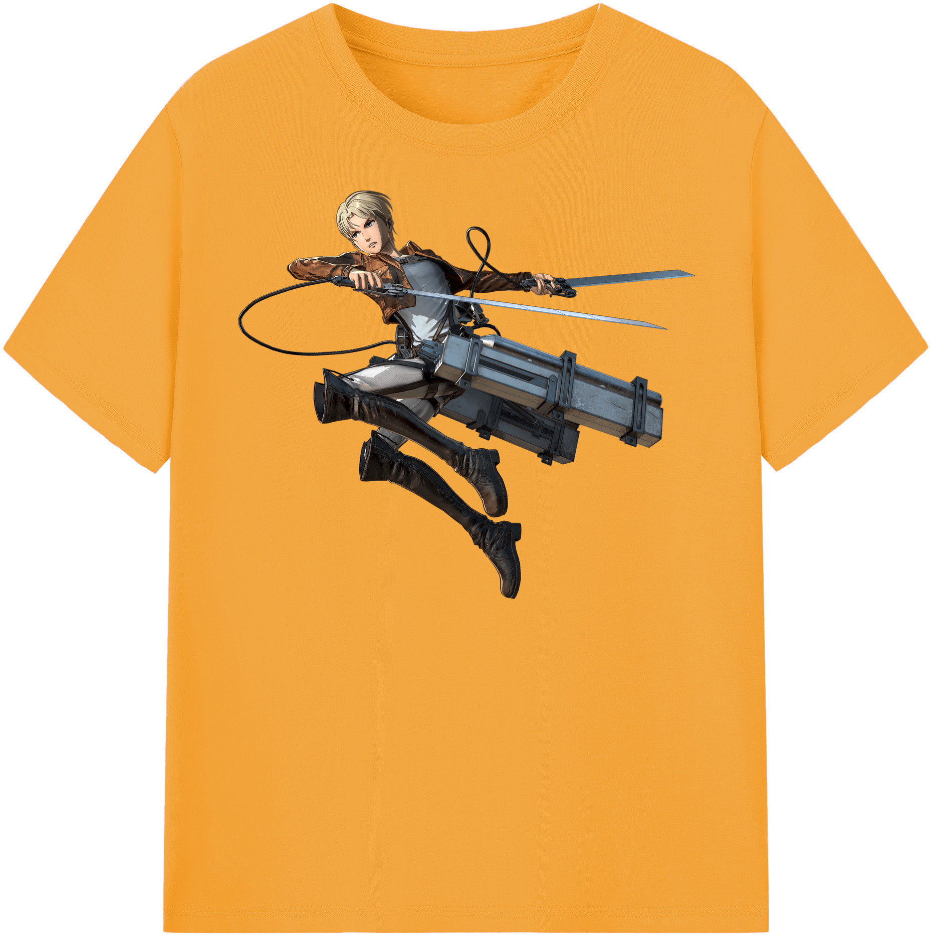 （画像用） 進撃の巨人 Attack on Titan レディースカジュアルプリントTシャツ（綿100％）