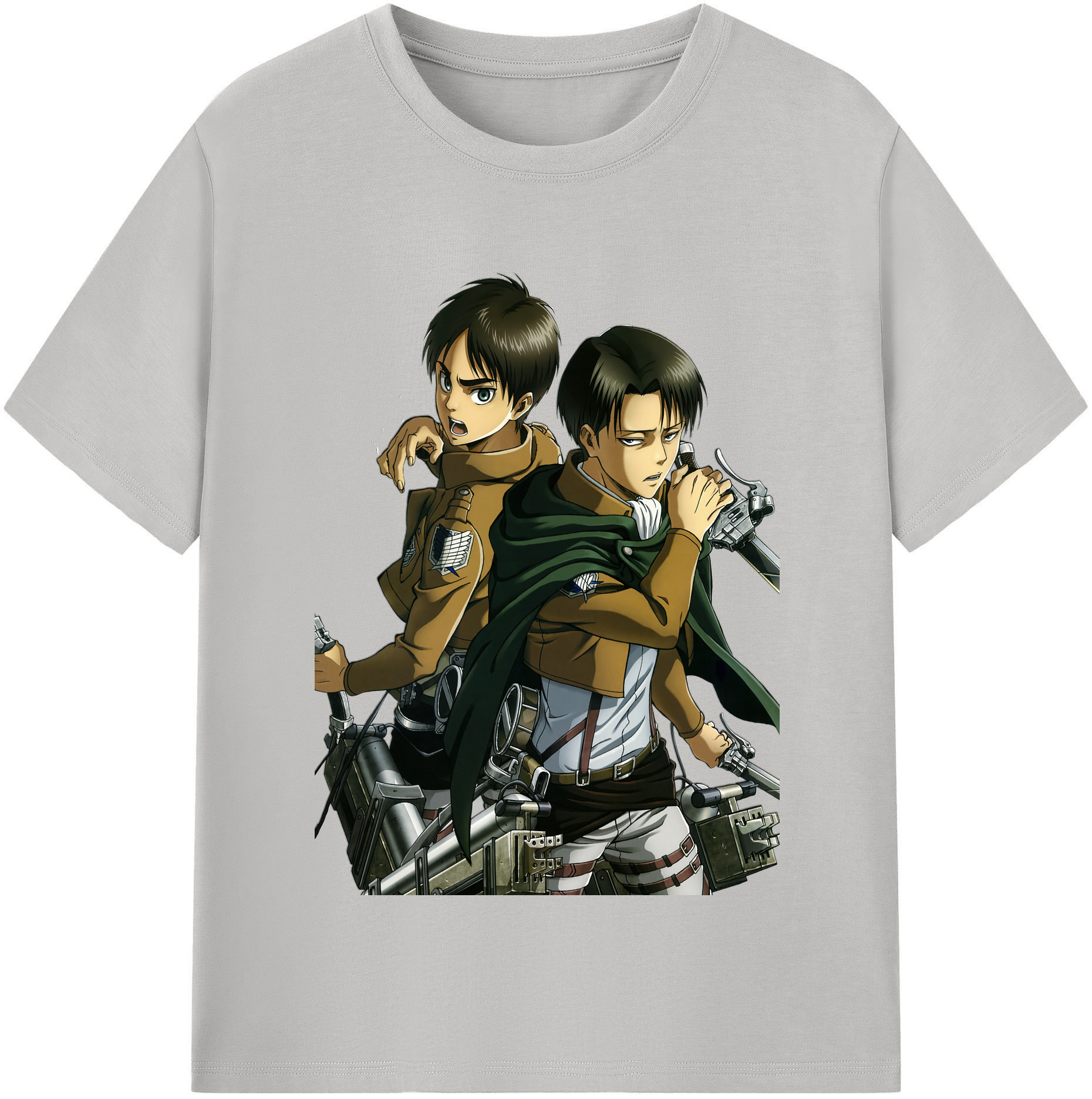 （画像用） 進撃の巨人 リヴァイ·アッカーマン Attack on Titan Levi Ackerman レディースカジュアルプリントTシャツ（綿100％）