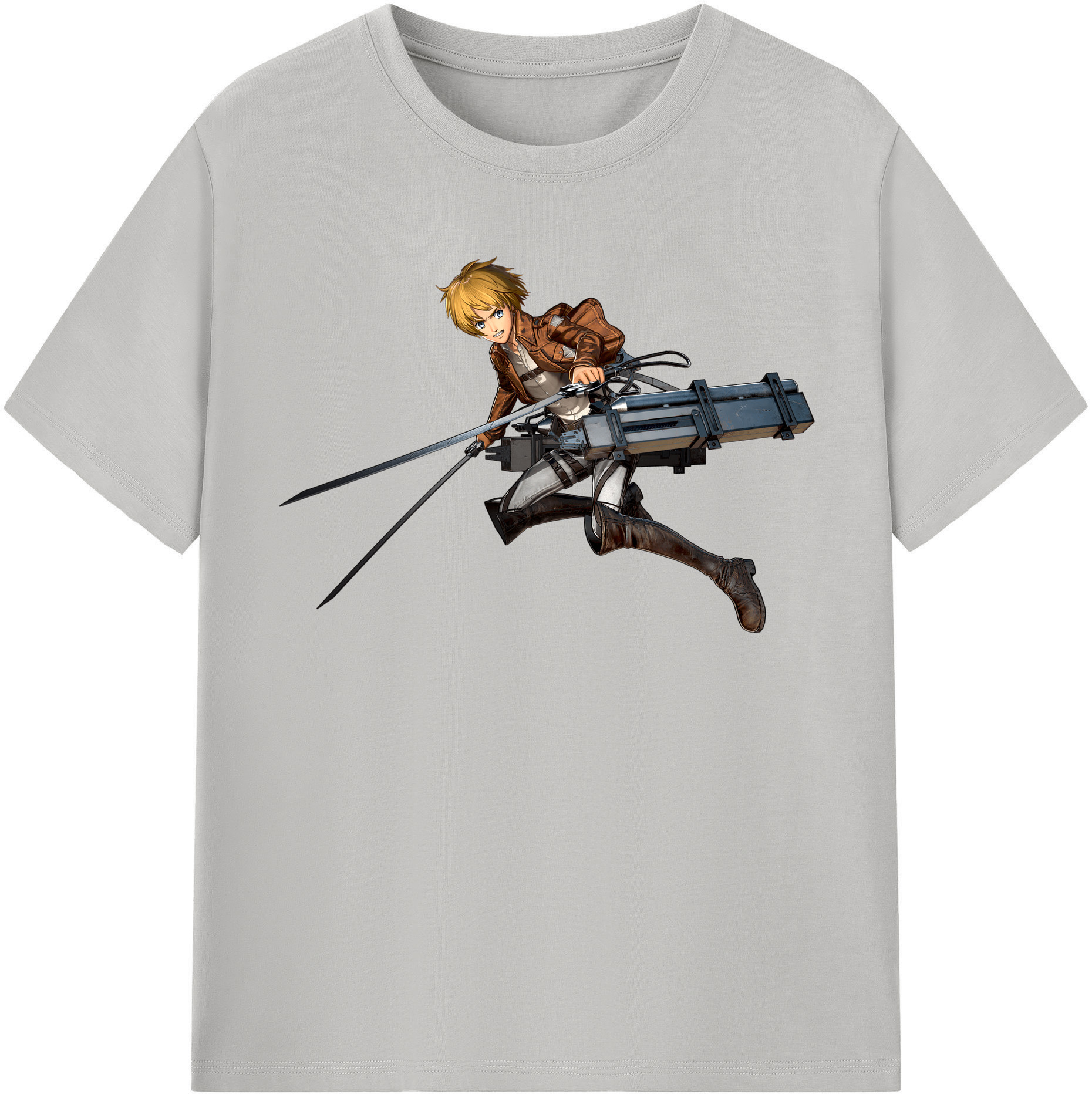 （画像用） 進撃の巨人 アルミン·アルレルト Attack on Titan Armin Arlert レディースカジュアルプリントTシャツ（綿100％）
