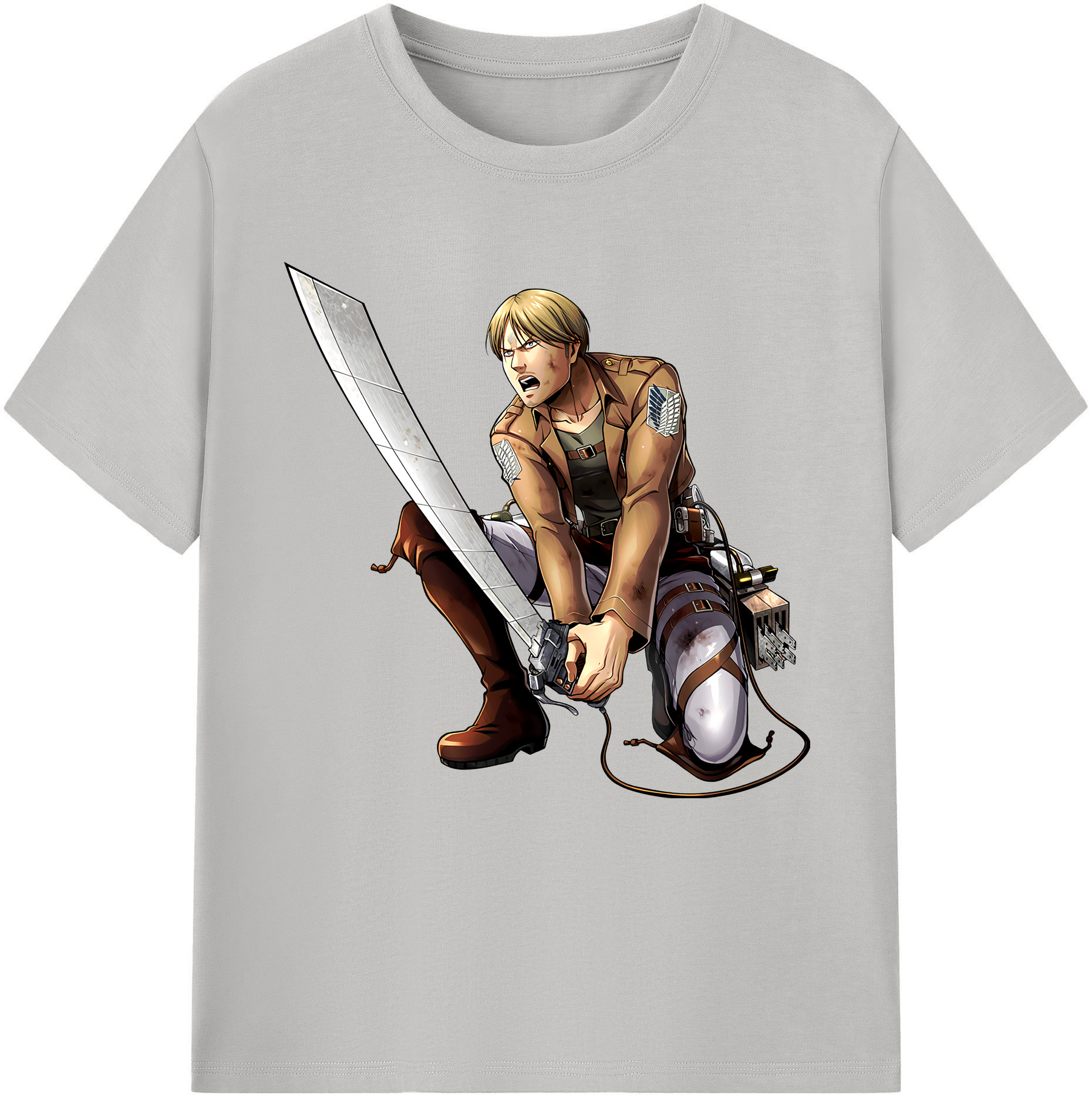 （画像用） 進撃の巨人 ミケ·ザカリアス Attack on Titan Mike Zakarius レディースカジュアルプリントTシャツ（綿100％）