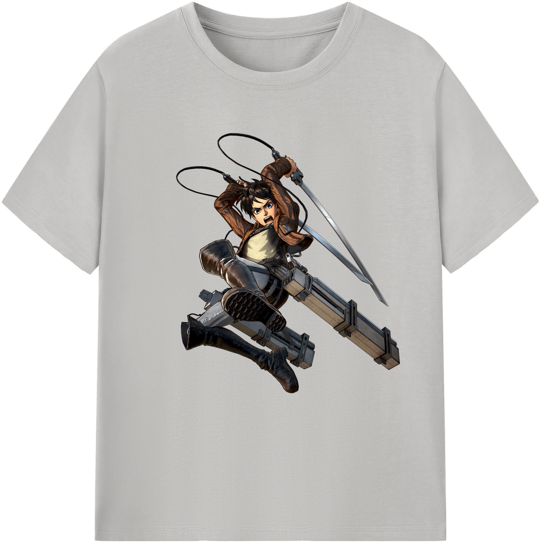 （画像用） 進撃の巨人 エレン･イェーガー Attack on Titan Eren Jäger レディースカジュアルプリントTシャツ（綿100％）