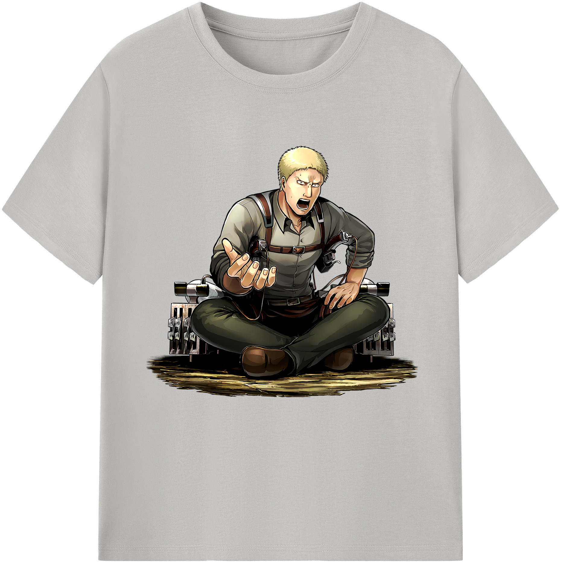 （画像用） 進撃の巨人 ライナー・ブラウン Attack on Titan Reiner Braun レディースカジュアルプリントTシャツ（綿100％）