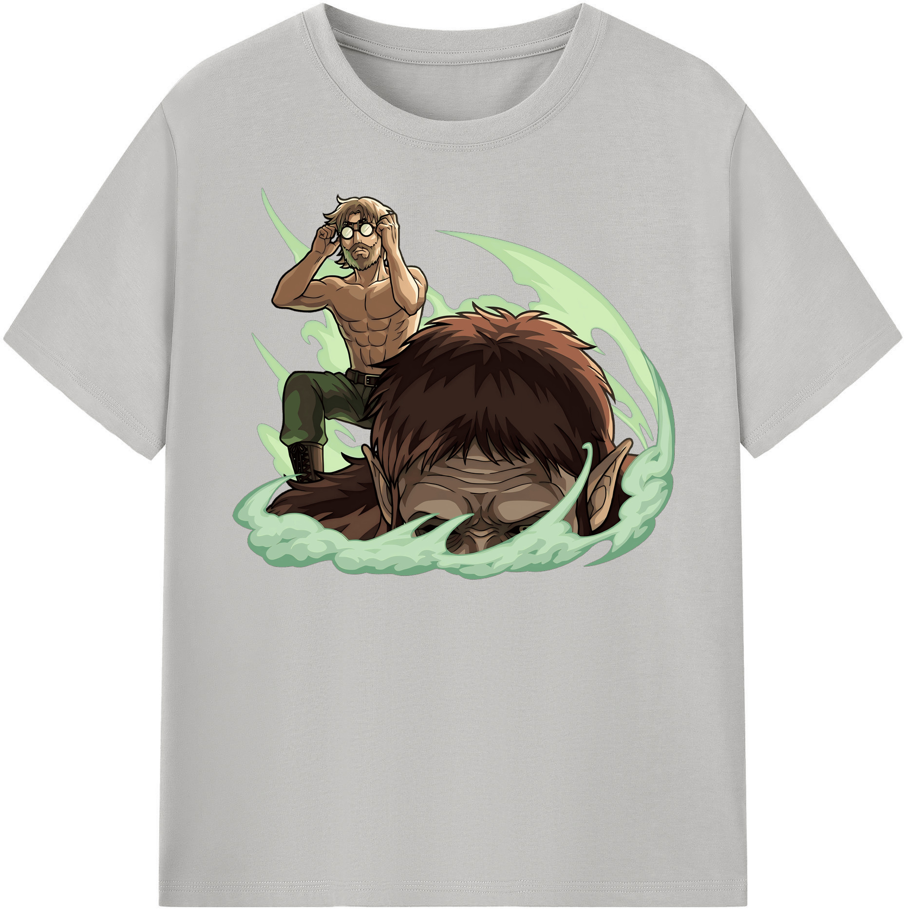 （画像用） 進撃の巨人 Attack on Titan レディースカジュアルプリントTシャツ（綿100％）