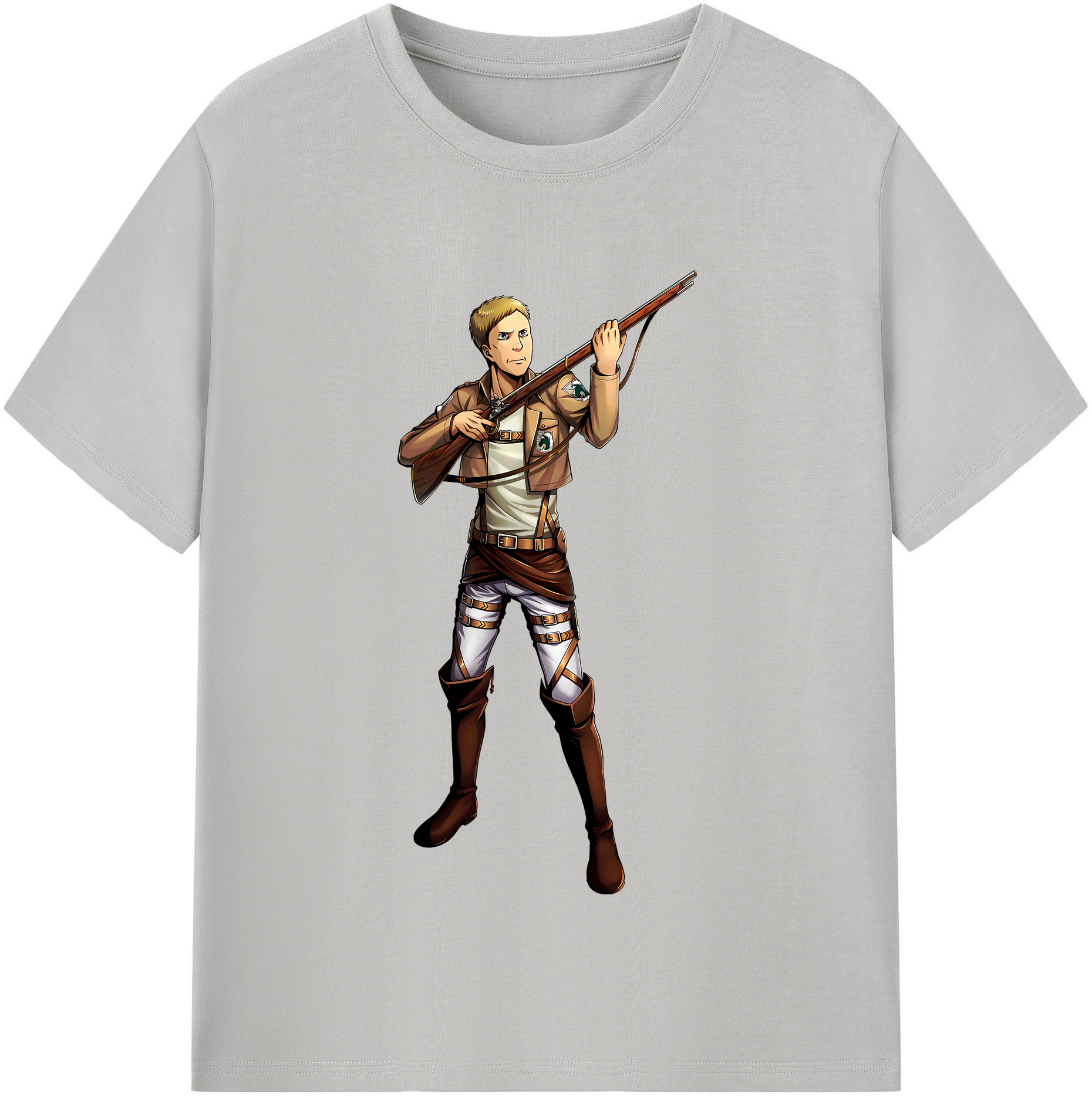 （画像用） 進撃の巨人 Attack on Titan レディースカジュアルプリントTシャツ（綿100％）