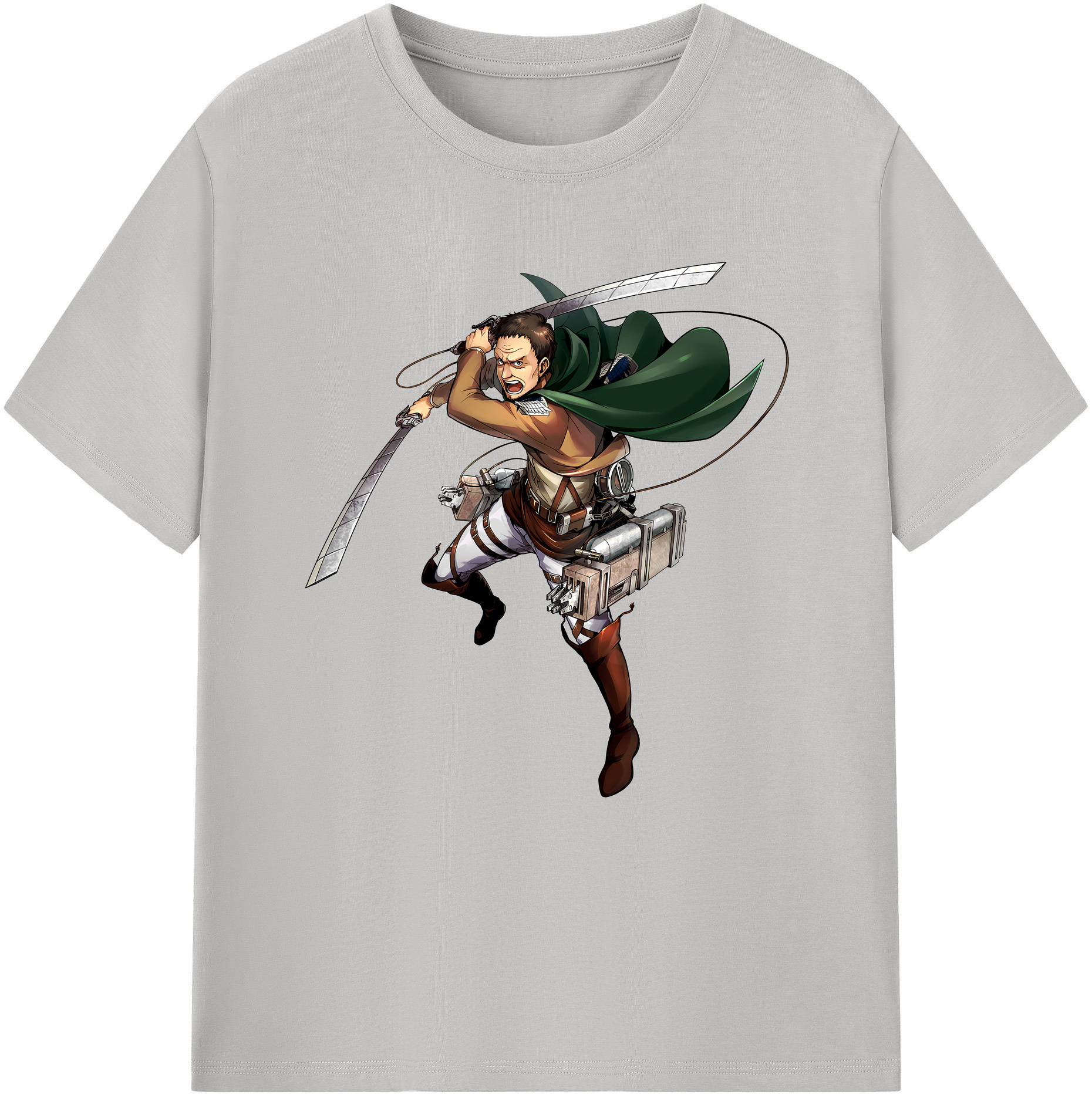 （画像用） 進撃の巨人 Attack on Titan レディースカジュアルプリントTシャツ（綿100％）
