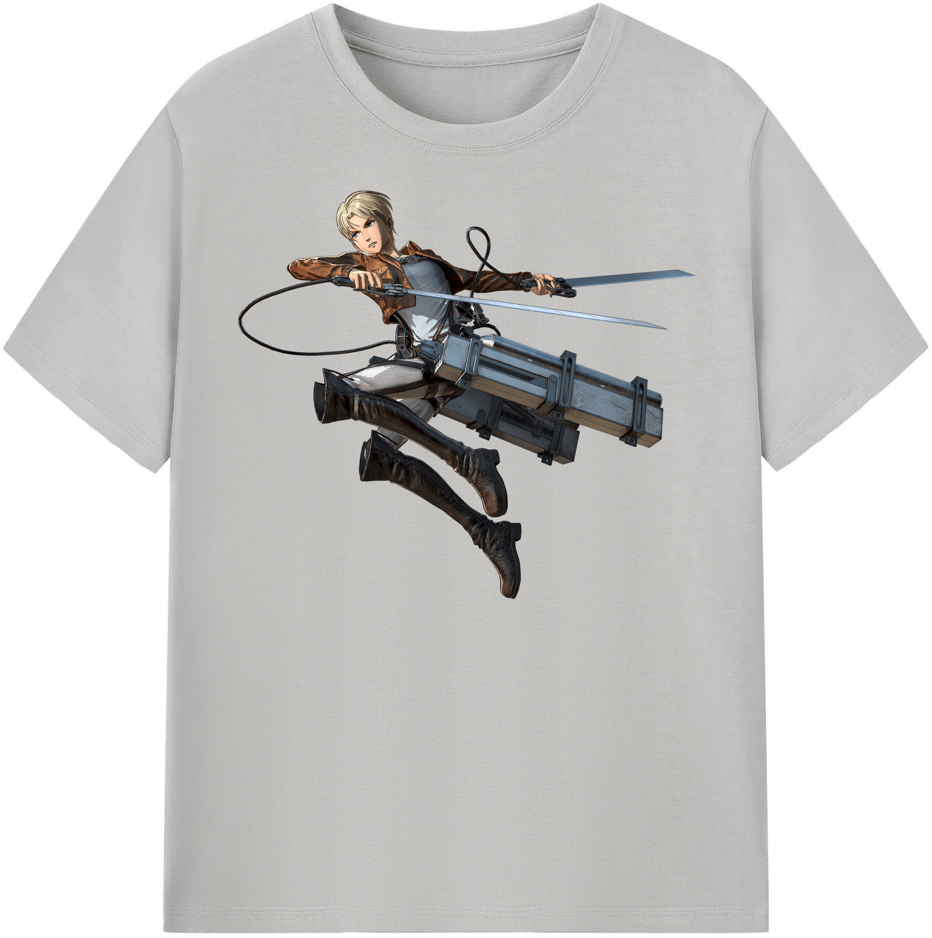 （画像用） 進撃の巨人 Attack on Titan レディースカジュアルプリントTシャツ（綿100％）