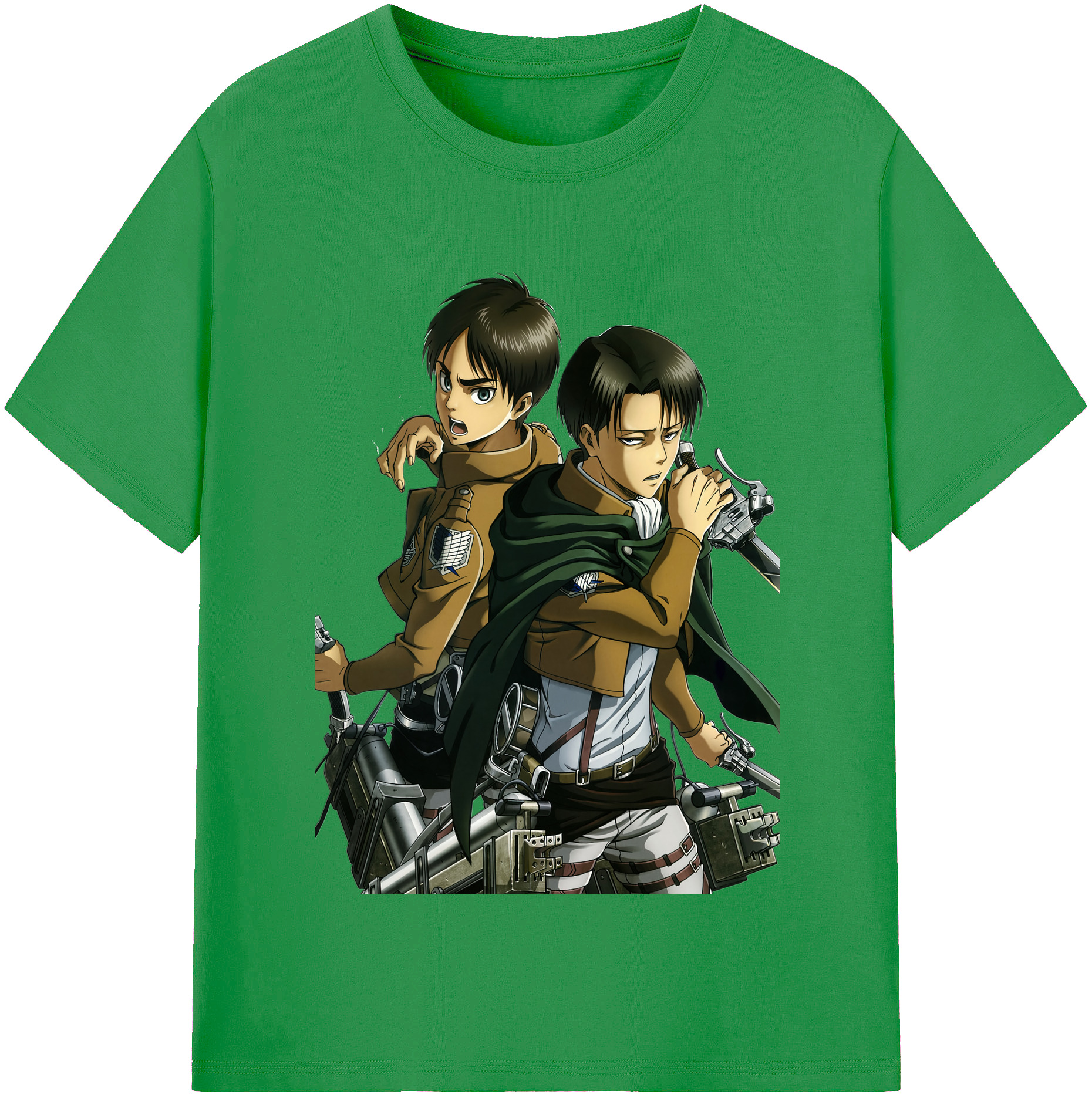 （画像用） 進撃の巨人 リヴァイ·アッカーマン Attack on Titan Levi Ackerman レディースカジュアルプリントTシャツ（綿100％）