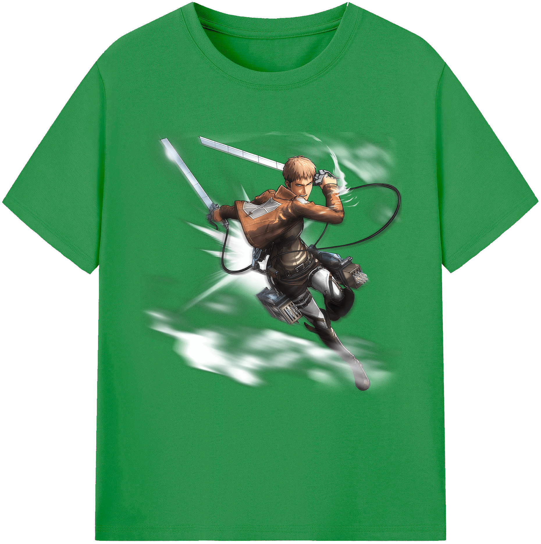 （画像用） 進撃の巨人 ジャン・キルシュタイン Attack on Titan Jean Kirstein レディースカジュアルプリントTシャツ（綿100％）