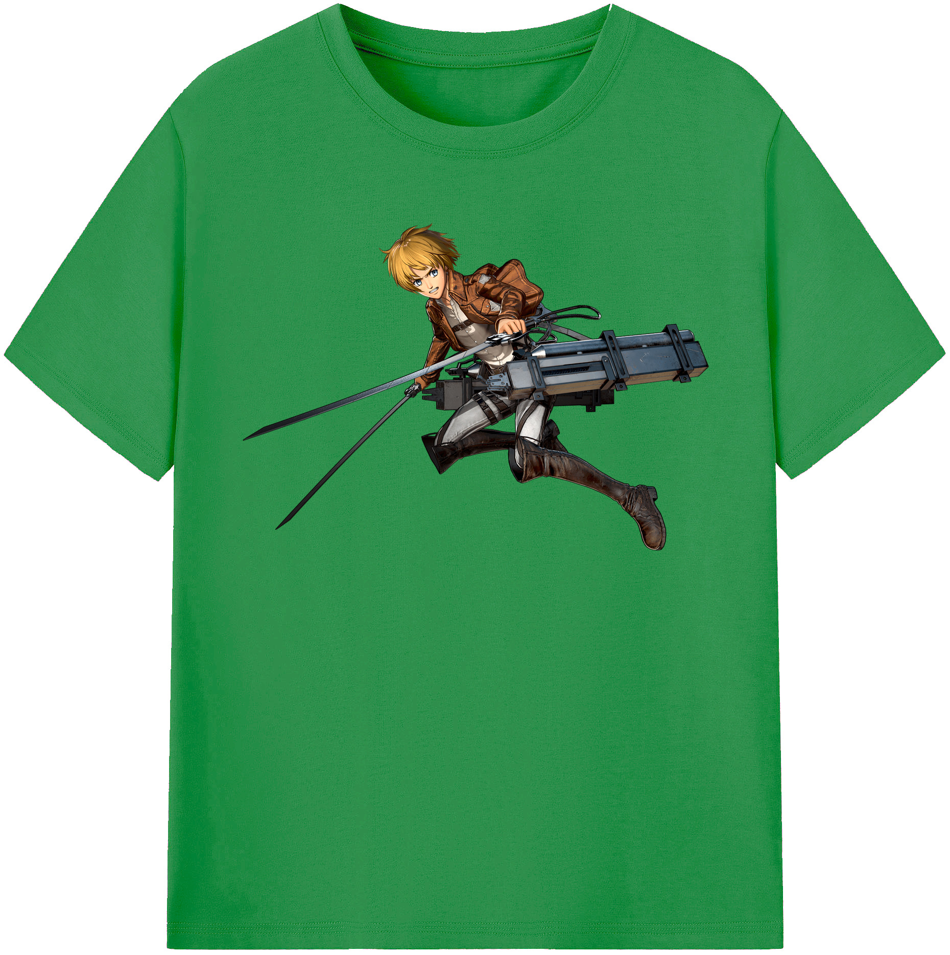 （画像用） 進撃の巨人 アルミン·アルレルト Attack on Titan Armin Arlert レディースカジュアルプリントTシャツ（綿100％）