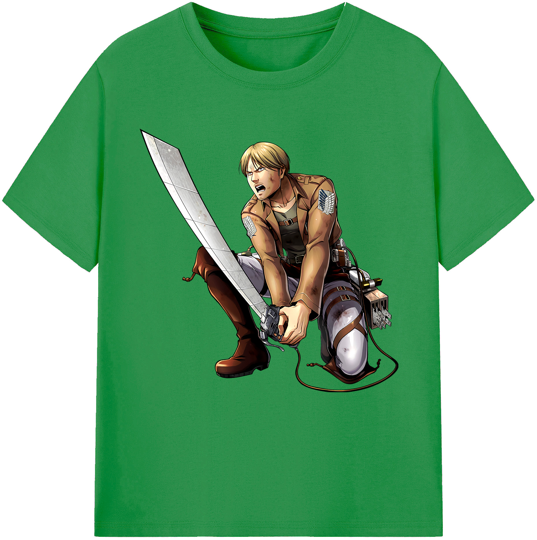 （画像用） 進撃の巨人 ミケ·ザカリアス Attack on Titan Mike Zakarius レディースカジュアルプリントTシャツ（綿100％）